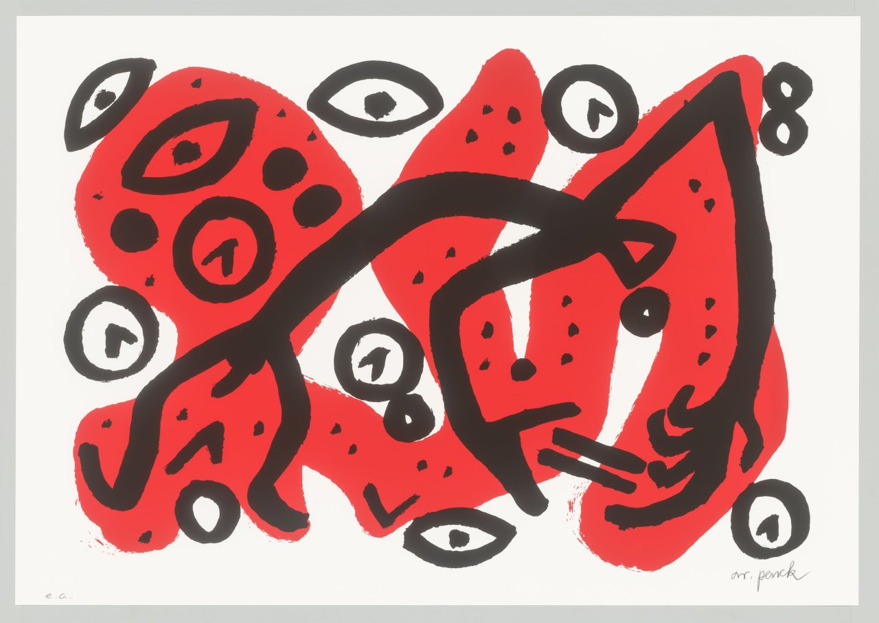This picture shows the following artwork: A.R. Penck. ”Perry Rhodan 3”. 1996.