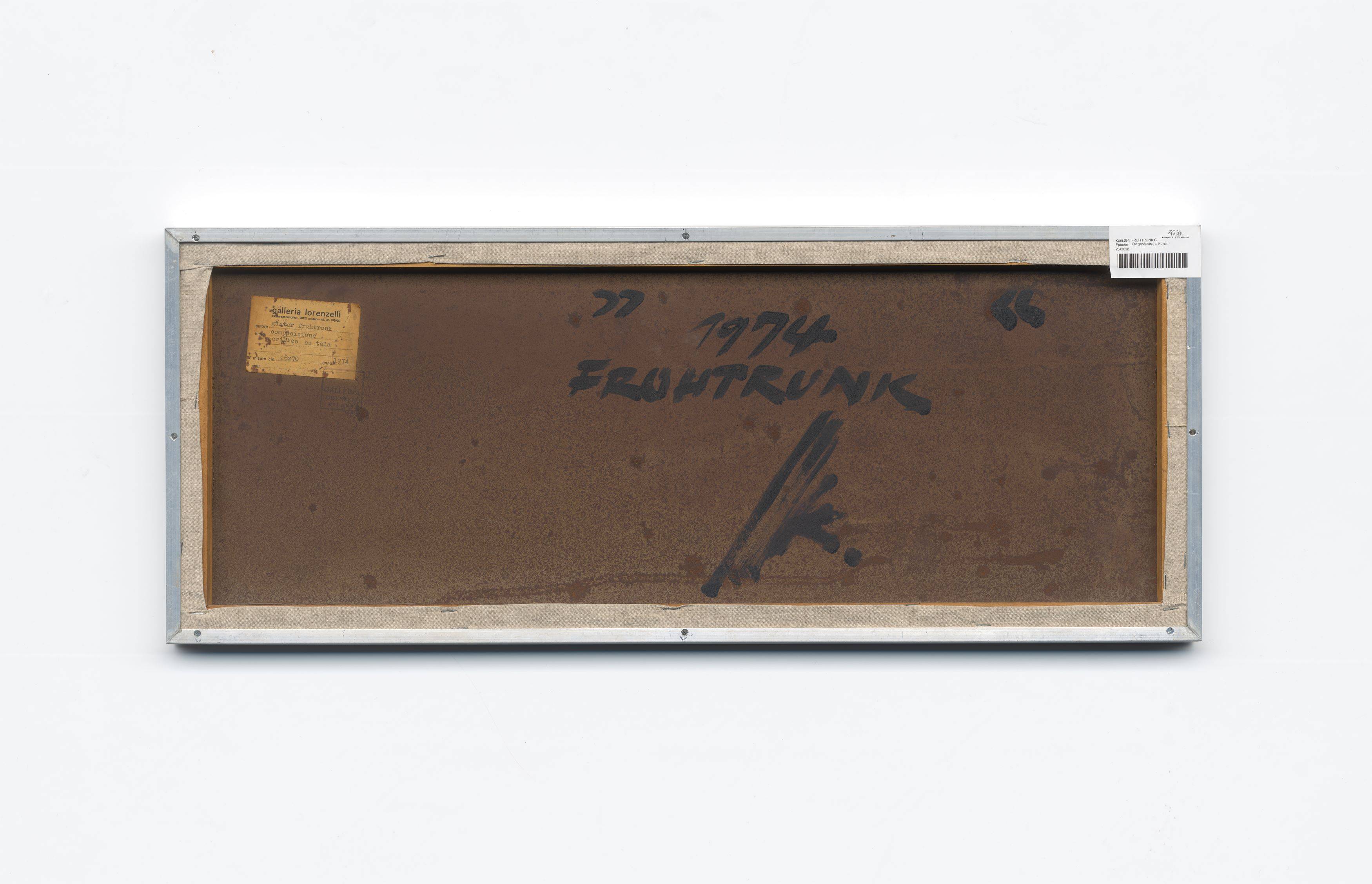 Auf diesem Bild ist das folgende Kunstwerk zu sehen: Günter Fruhtrunk. Ohne Titel. 1974.