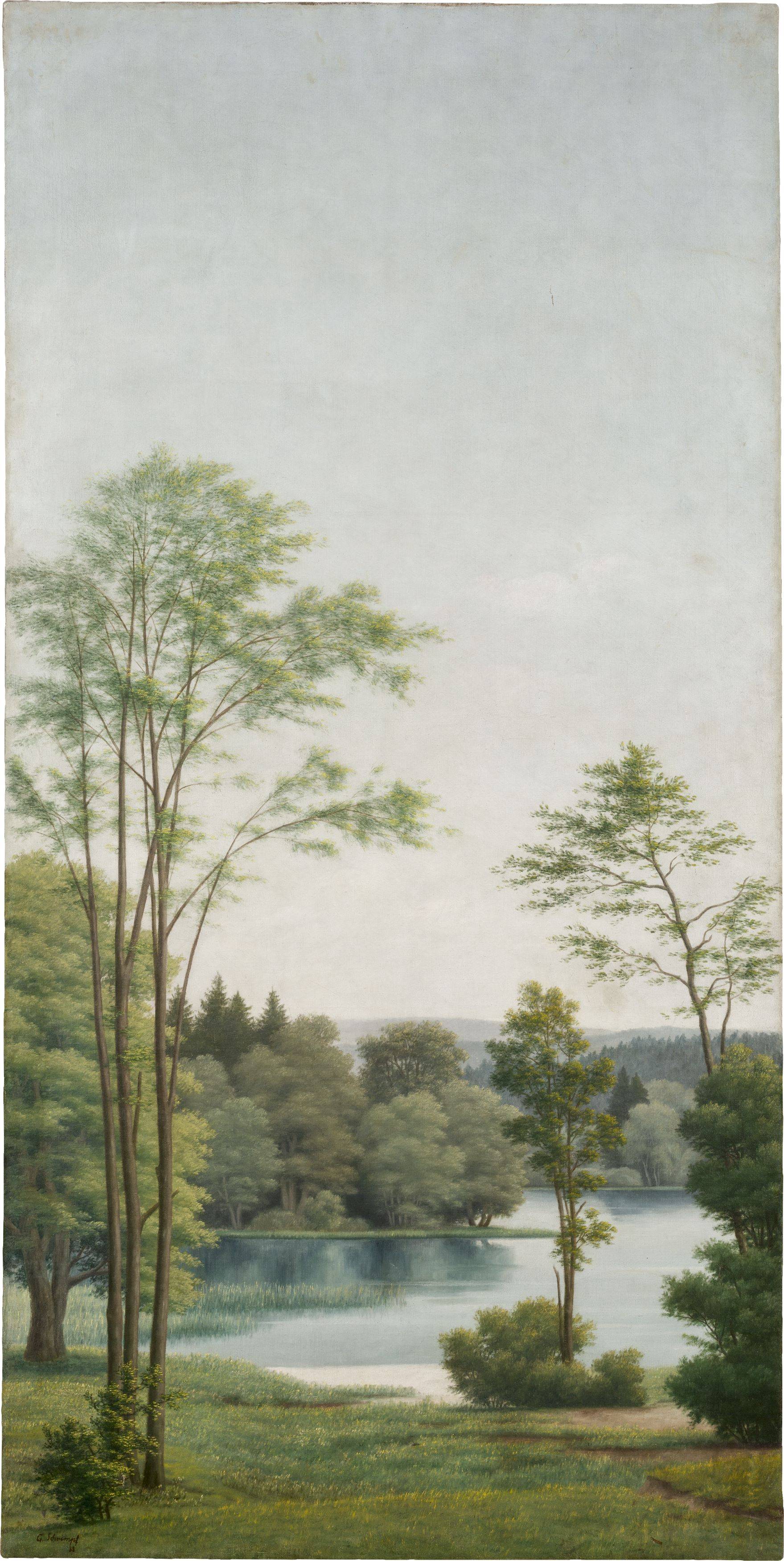 This picture shows the following artwork: Georg Schrimpf. ”Sommer (Märkische Landschaft)”. 1938.