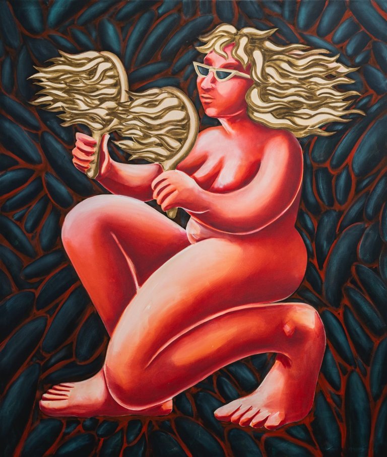 This picture shows the following artwork: Tamara Malcher. ”Amazone I”. 2023.