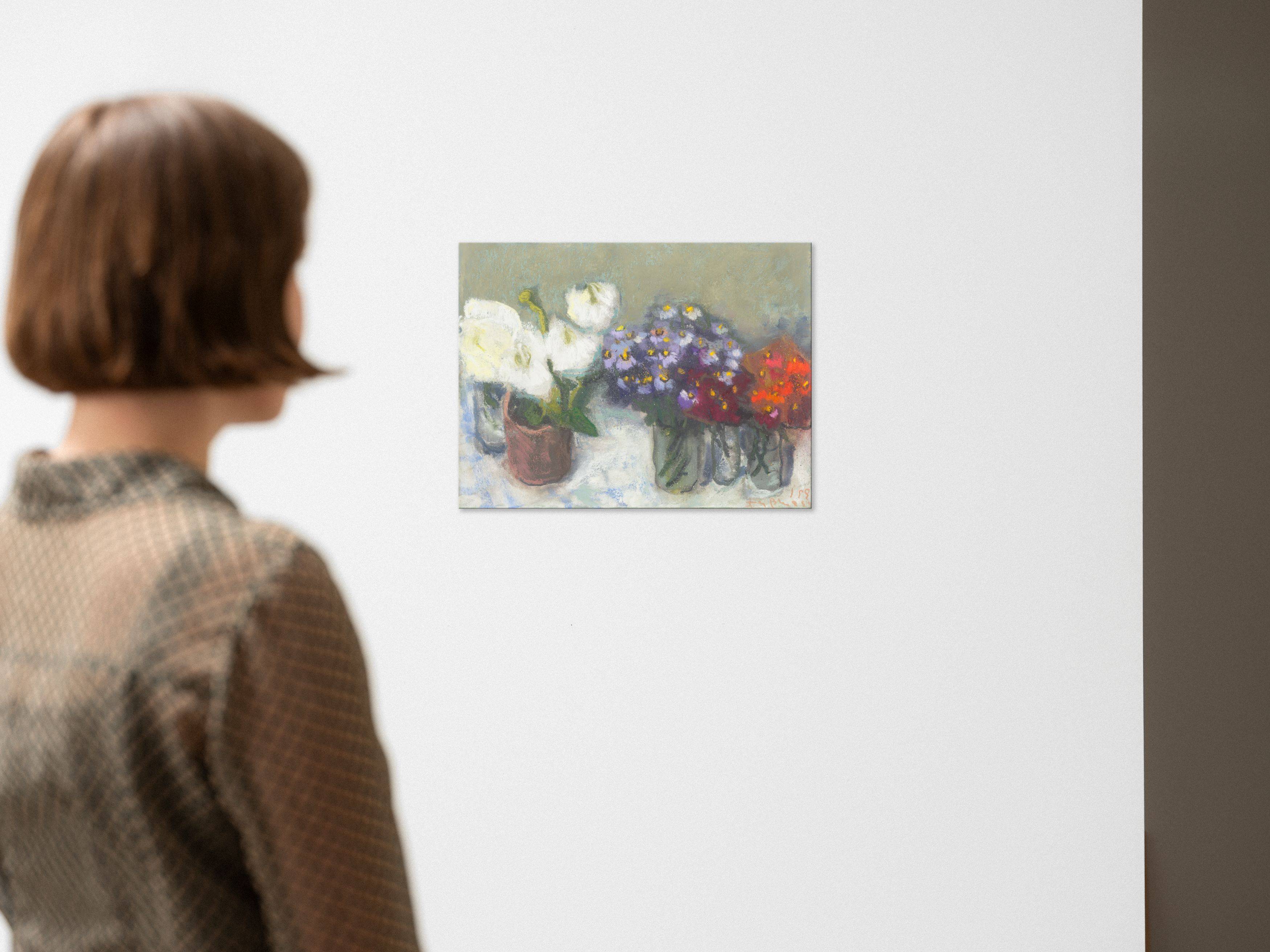 This picture shows the following artwork: Klaus Fußmann. Flowers (daisies). 1999.