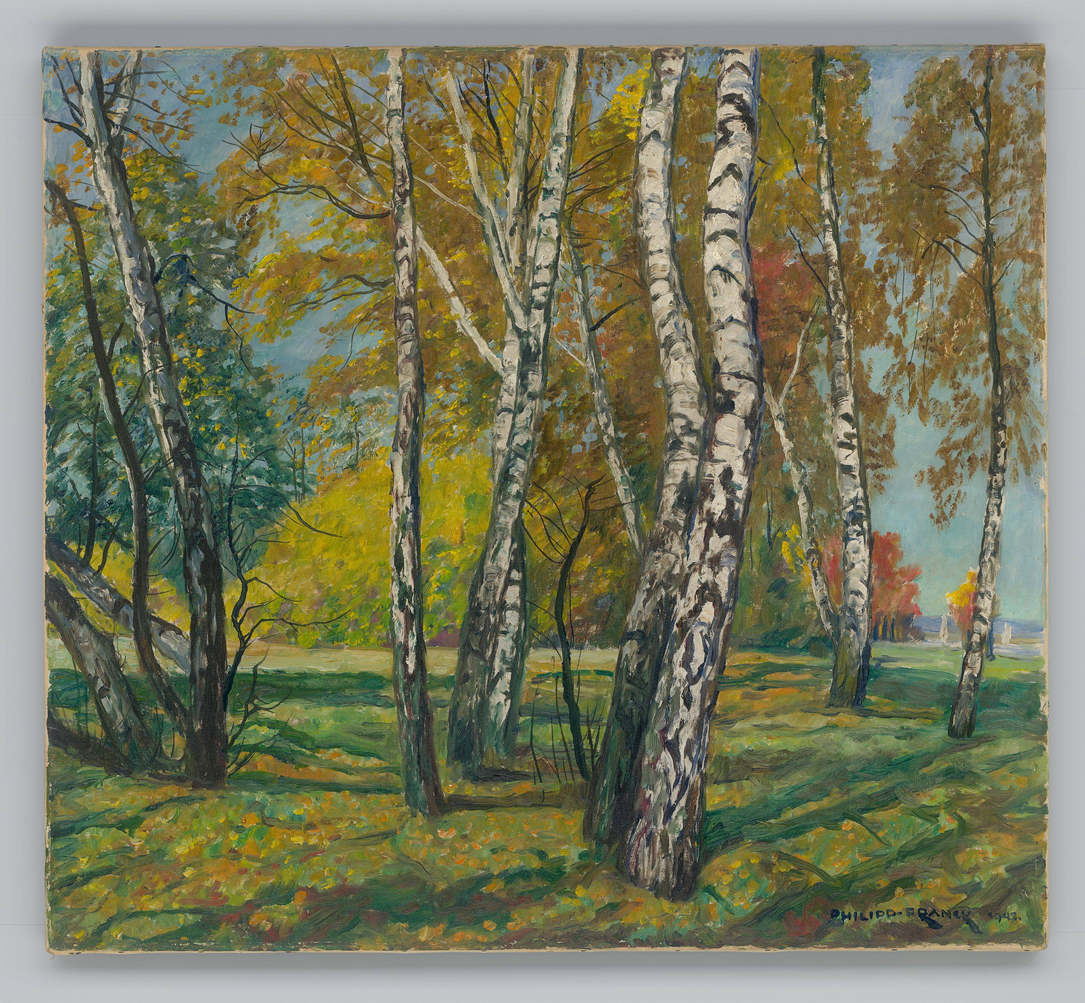 This picture shows the following artwork: Philipp Franck. ”Am Heiligensee (Potsdam)”. 1942.