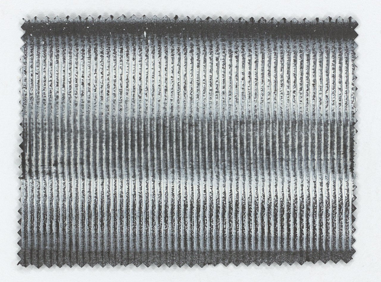 Auf diesem Bild ist das folgende Kunstwerk zu sehen: Heinz Mack. Ohne Titel. 1960.