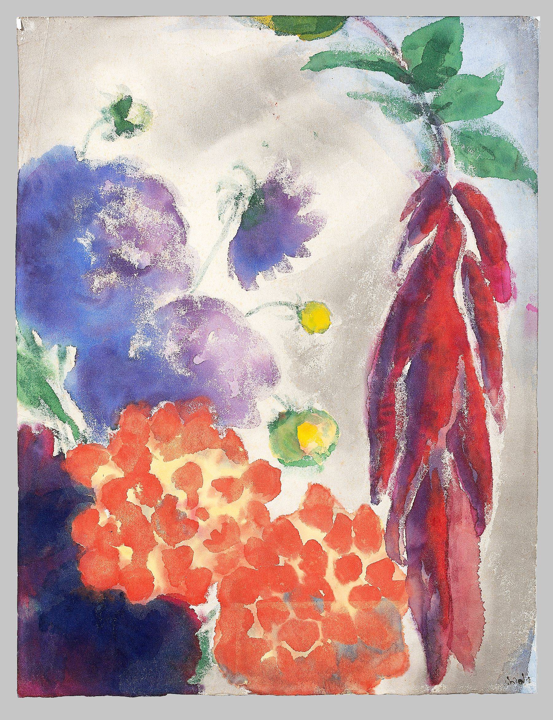 Auf diesem Bild ist das folgende Kunstwerk zu sehen: Emil Nolde. „Fuchsschwanz“. Um 1937.