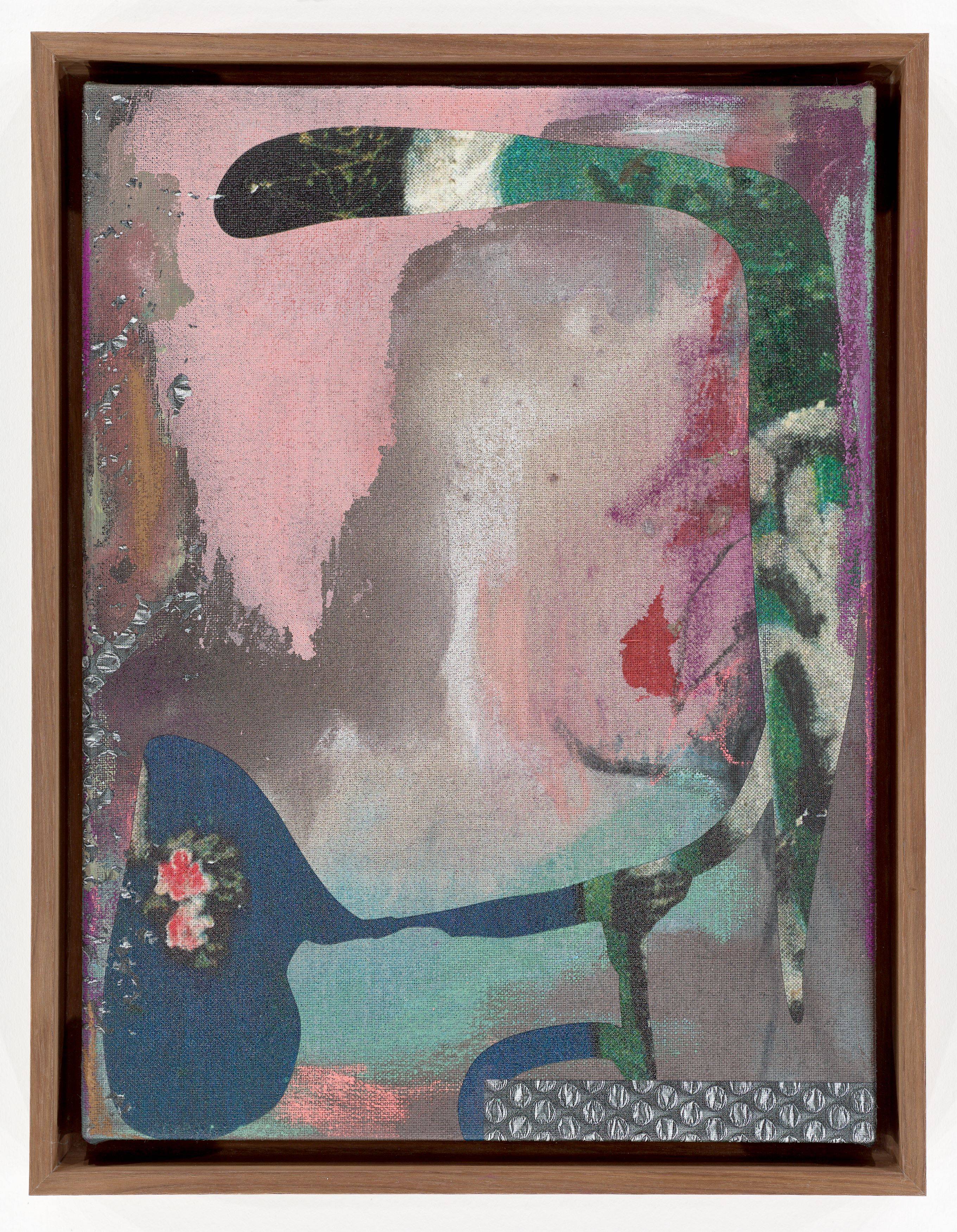 Auf diesem Bild ist das folgende Kunstwerk zu sehen: Stefan Strumbel. „Die Stelle an der etwas blieb“. 2025.