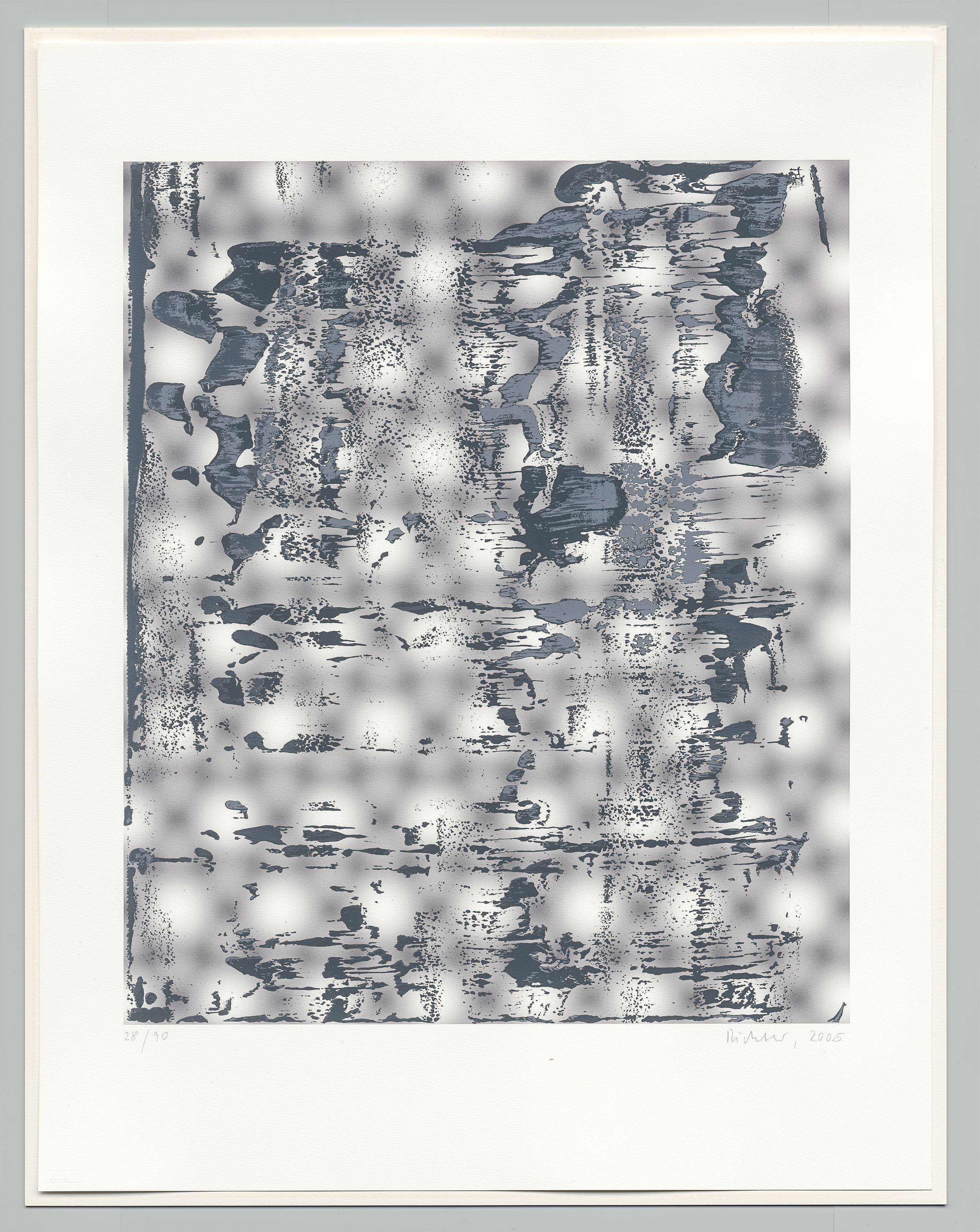 This picture shows the following artwork: Gerhard Richter. ”Graphit”. 2005.