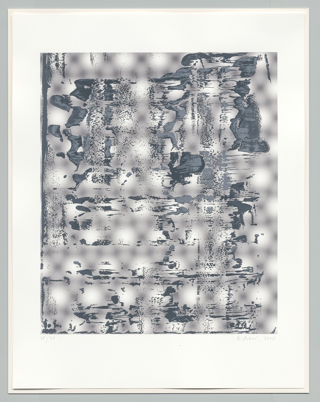 This picture shows the following artwork: Gerhard Richter. ”Graphit”. 2005.