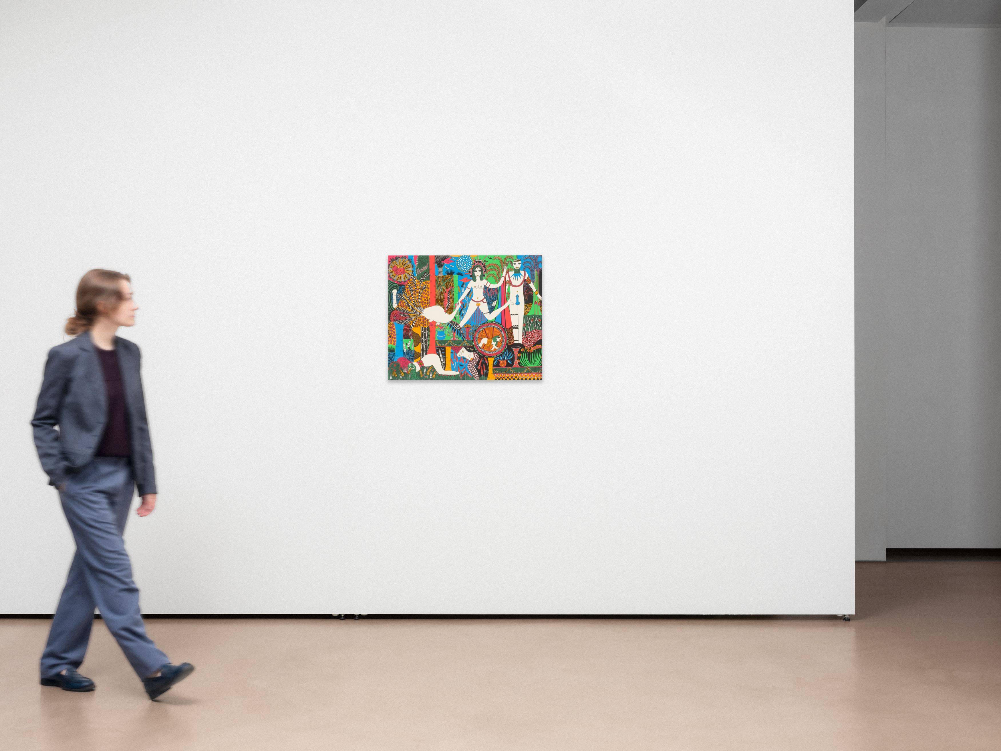 Auf diesem Bild ist das folgende Kunstwerk zu sehen: Dorothy Iannone. „Flora und Fauna“. 1973.