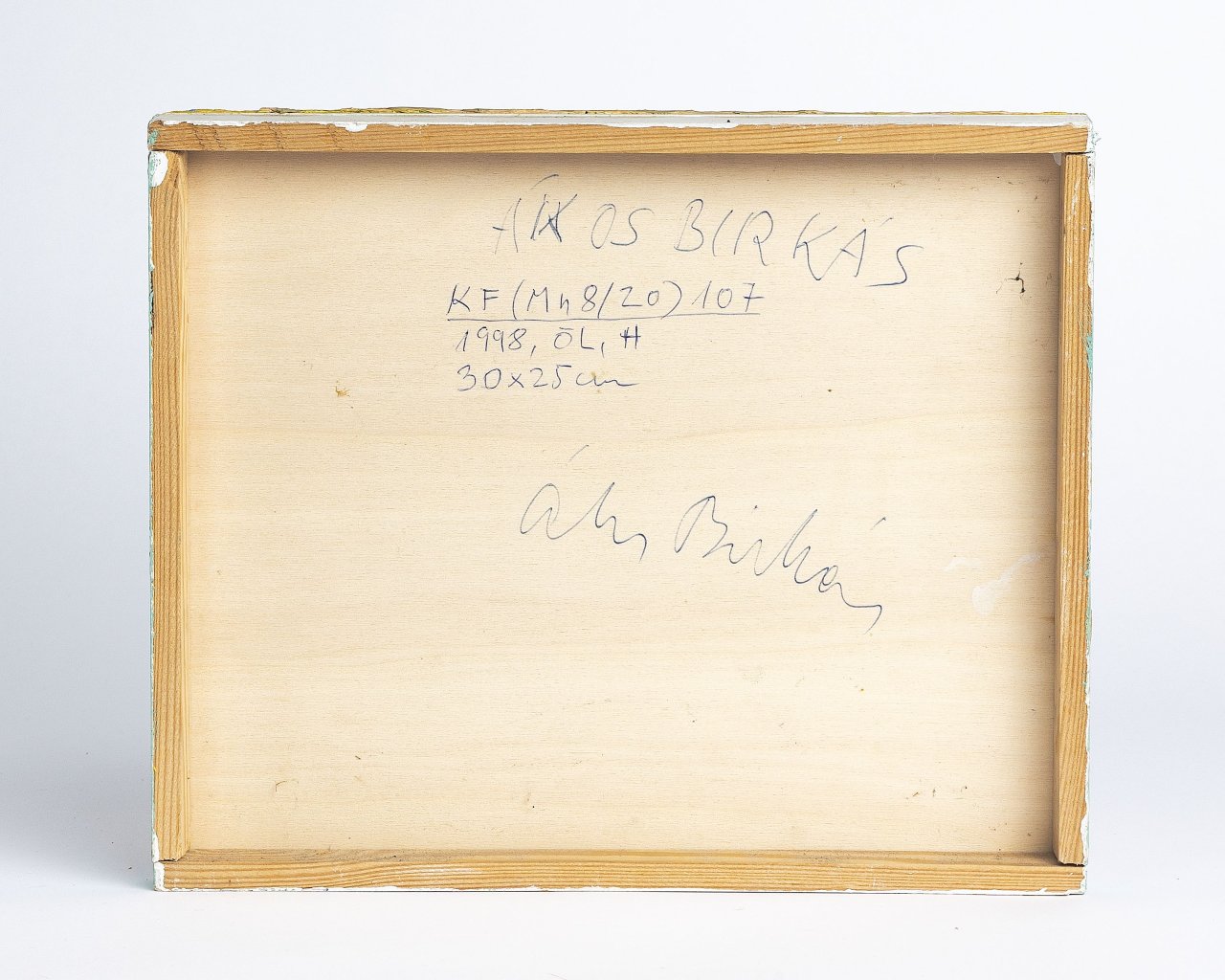 This picture shows the following artwork: Ákos Birkás. ”KF (Mn8/20) 107”. 1998.