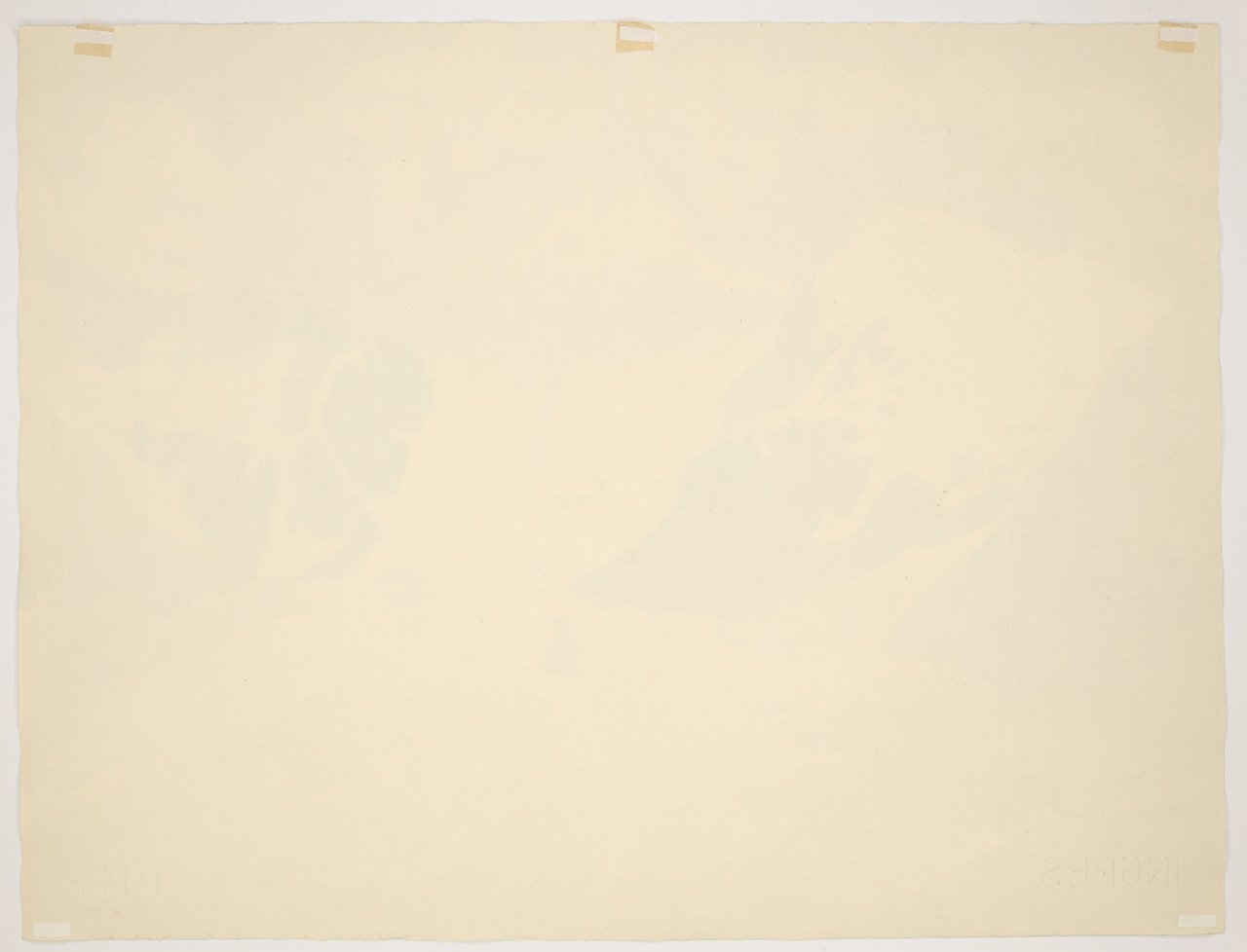 This picture shows the following artwork: Erich Heckel. ”Gletscher i. Nebel”. 1956.