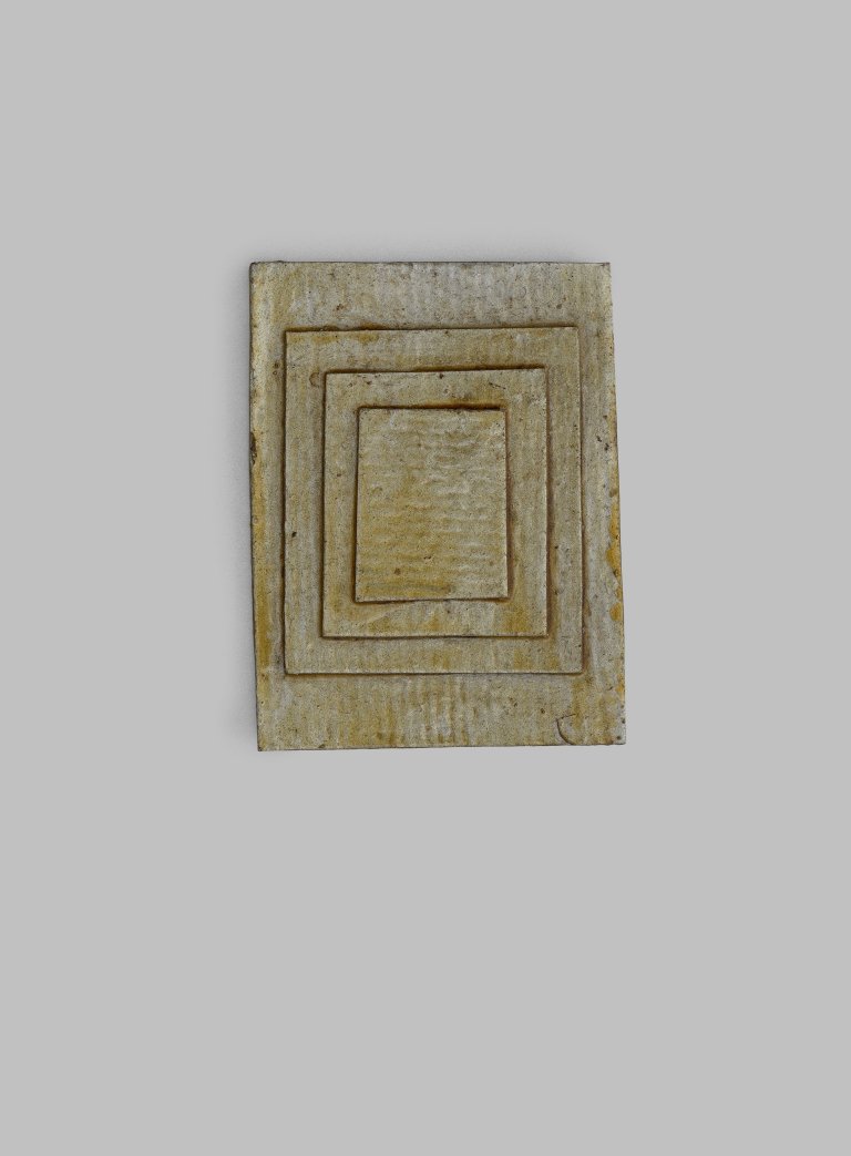 Auf diesem Bild ist das folgende Kunstwerk zu sehen: Hermann Glöckner. Vier Rechtecke übereinander.