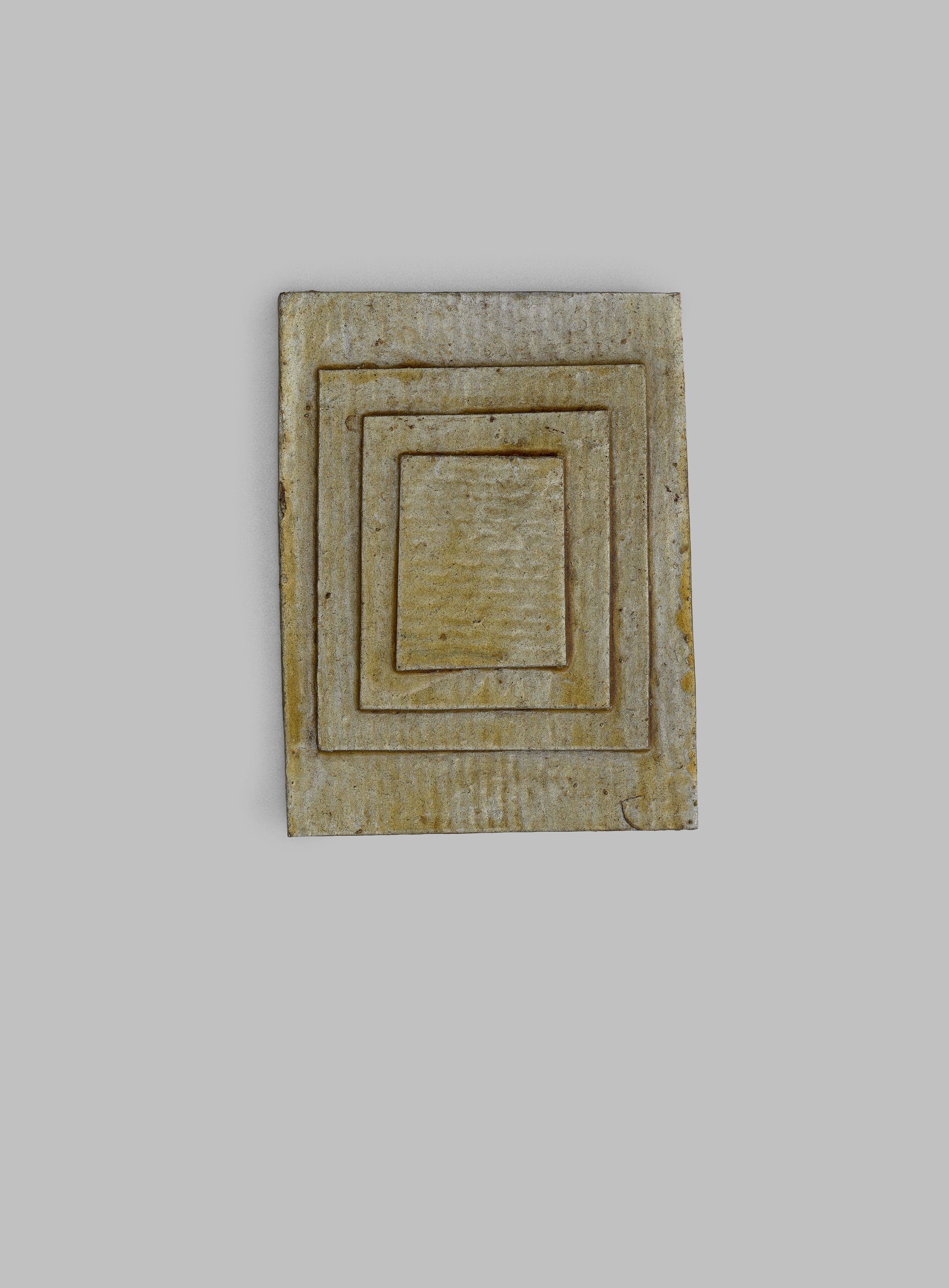 Auf diesem Bild ist das folgende Kunstwerk zu sehen: Hermann Glöckner. Vier Rechtecke übereinander.