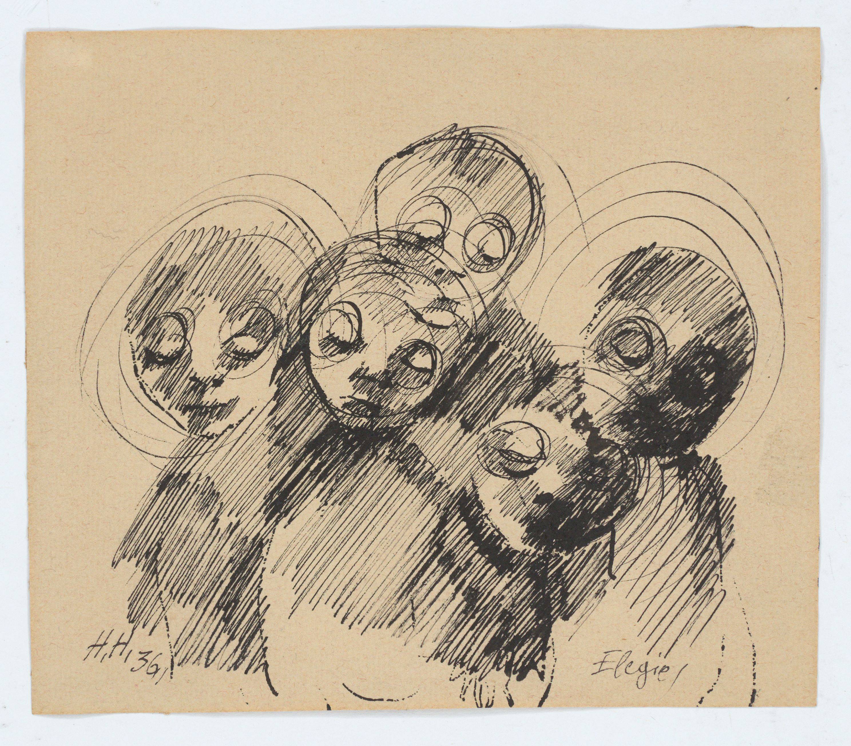 This picture shows the following artwork: Hannah Höch. ”Elegie”. 1936.