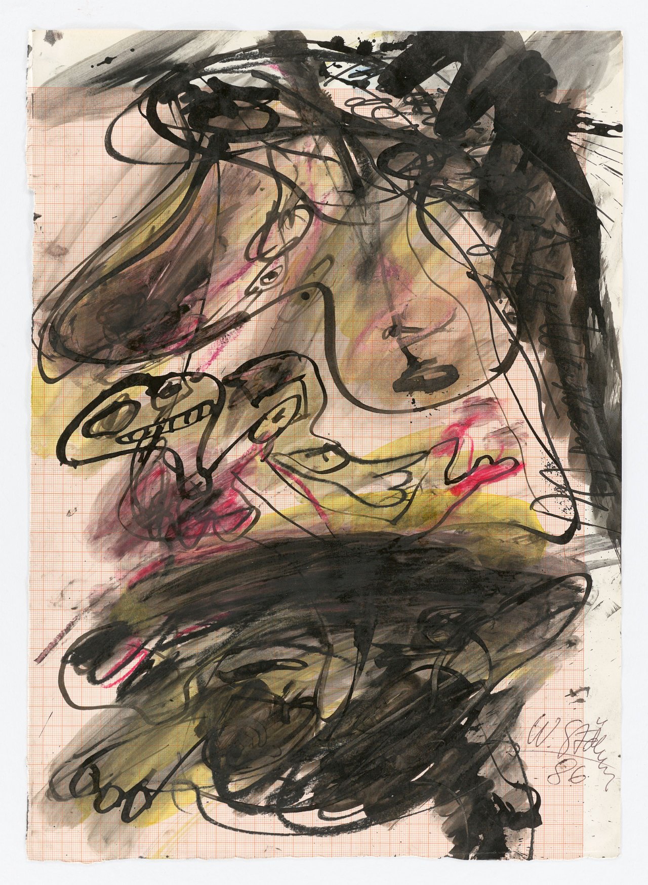 Auf diesem Bild ist das folgende Kunstwerk zu sehen: Walter Stöhrer. Ohne Titel. 1986.