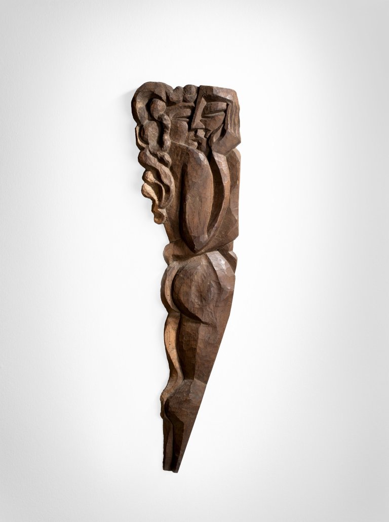 Auf diesem Bild ist das folgende Kunstwerk zu sehen: Conrad Felixmüller. „Liebespaar“ (Conrad und Londa Felixmüller). 1923.