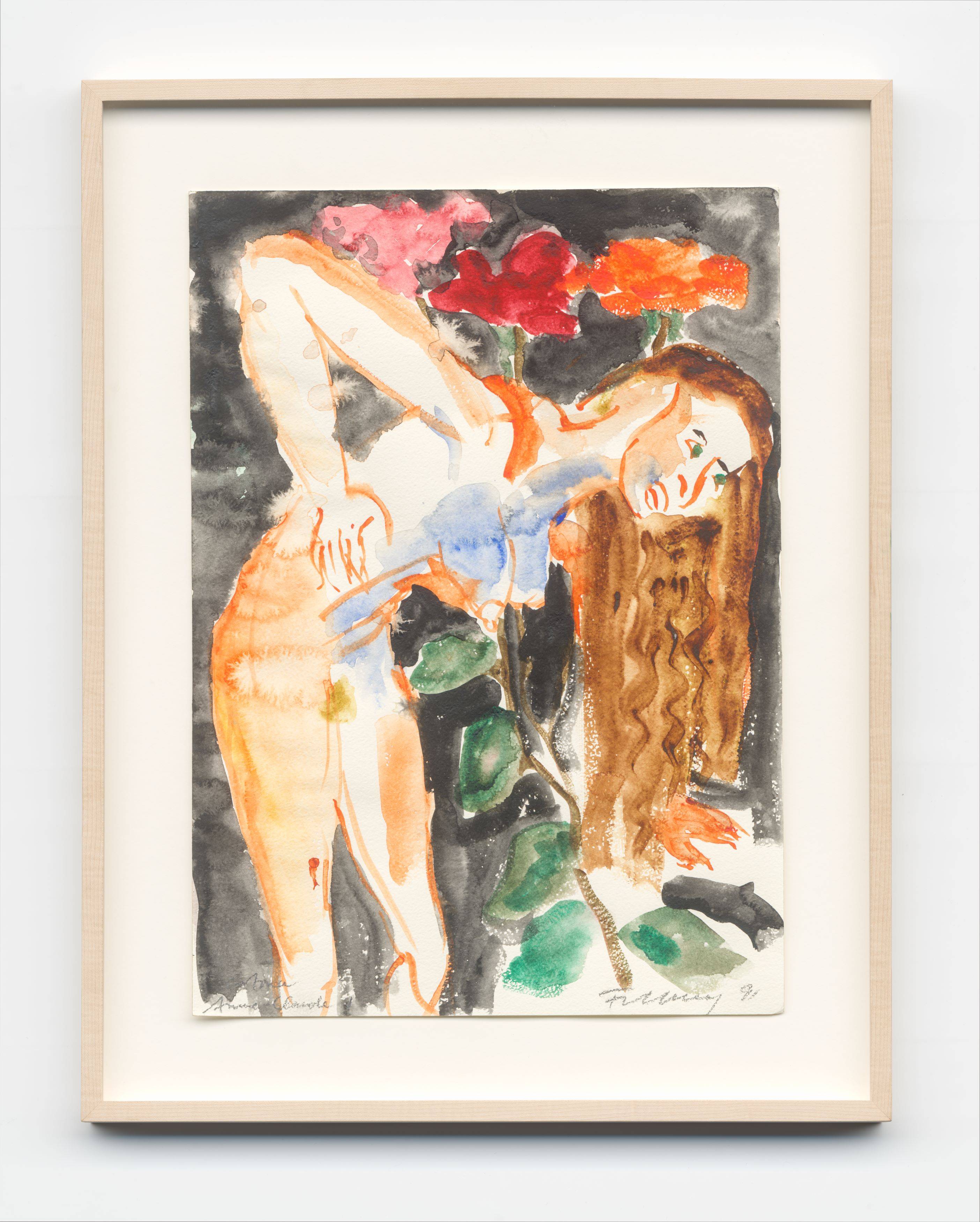 This picture shows the following artwork: Rainer Fetting. ”Cortona Anne-Claude”. 1991.