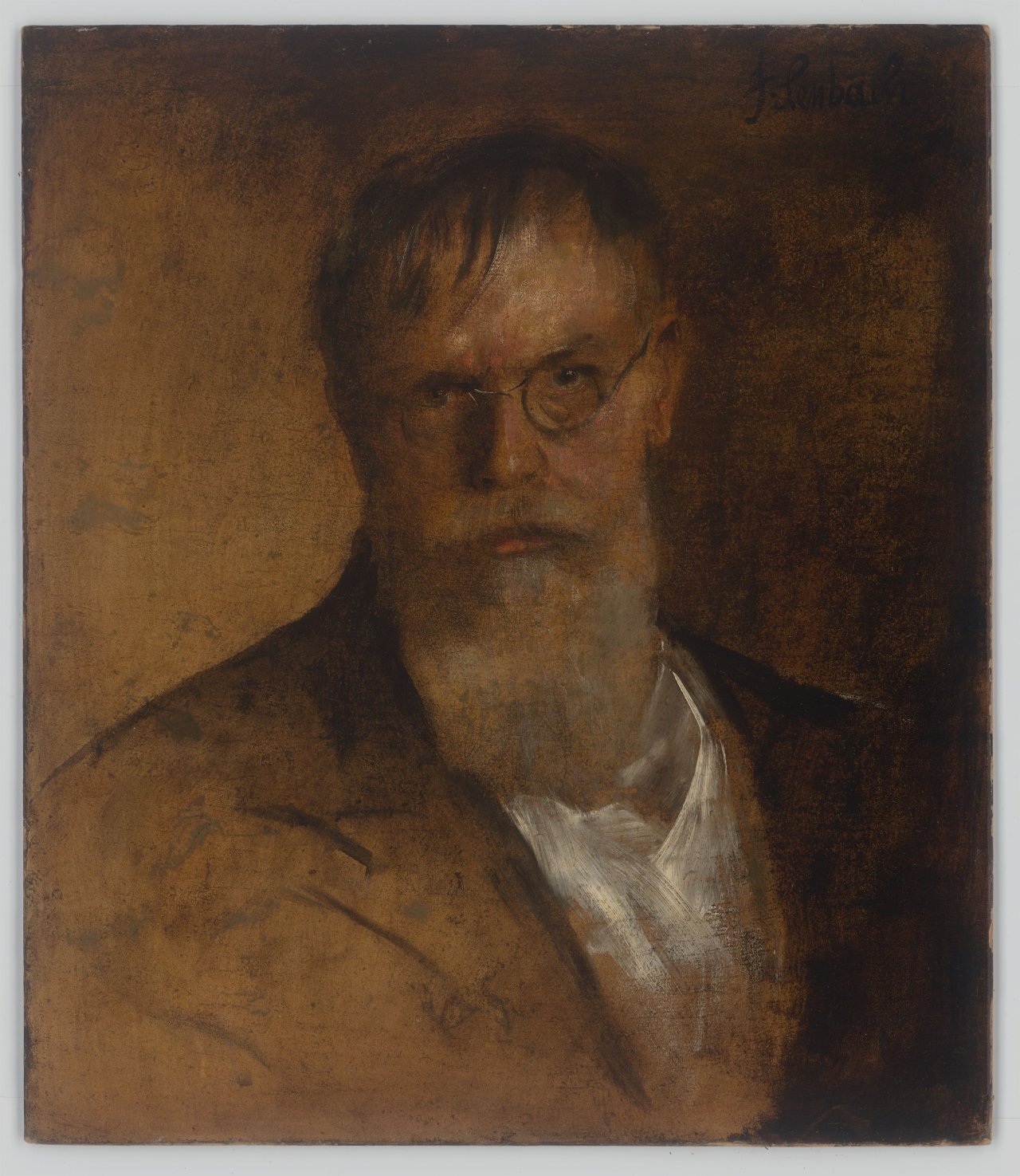 This picture shows the following artwork: Franz von Lenbach. Self-portrait. Circa 1895.