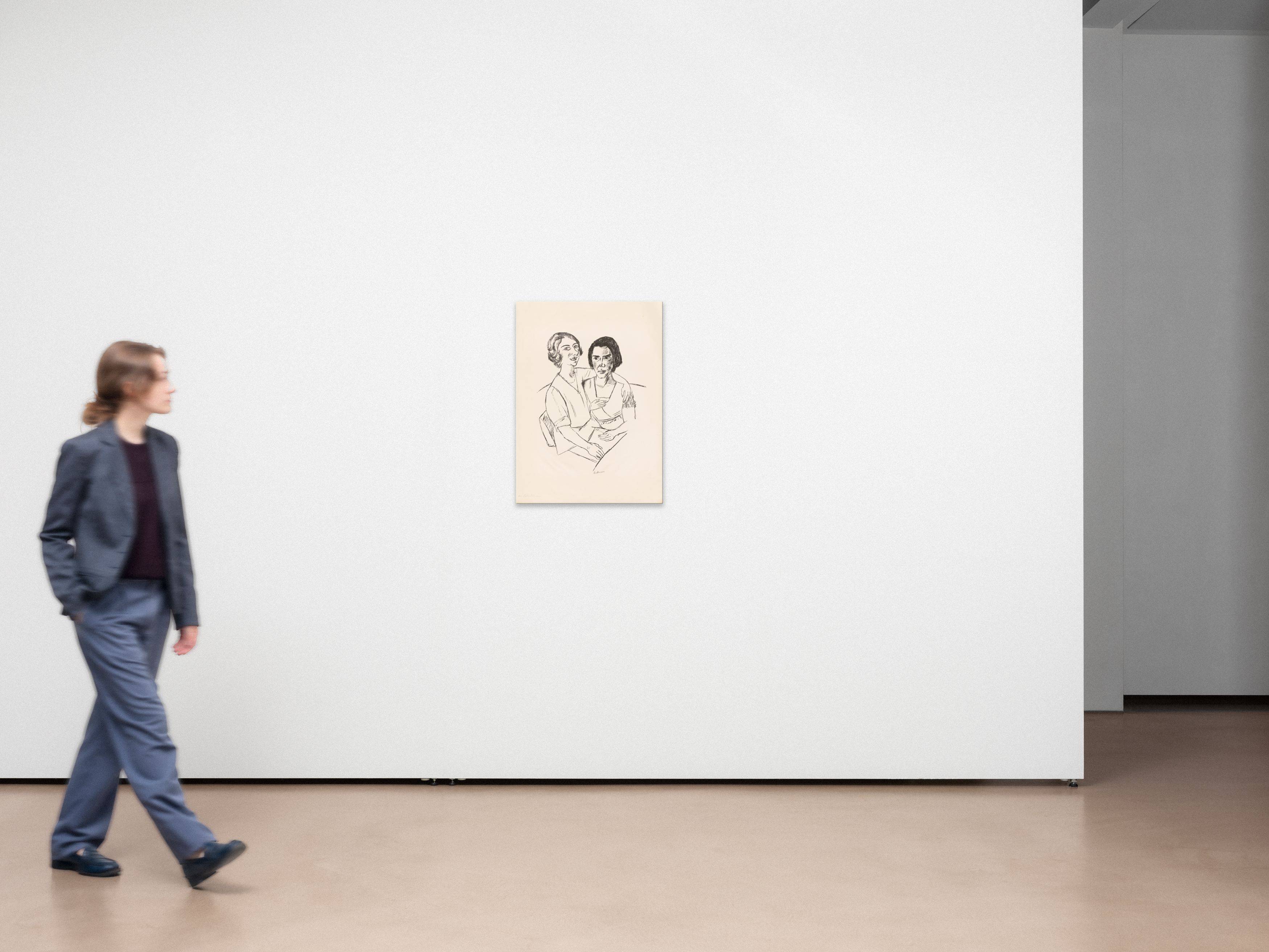 Auf diesem Bild ist das folgende Kunstwerk zu sehen: Max Beckmann. „Zwei Frauen“. 1922.