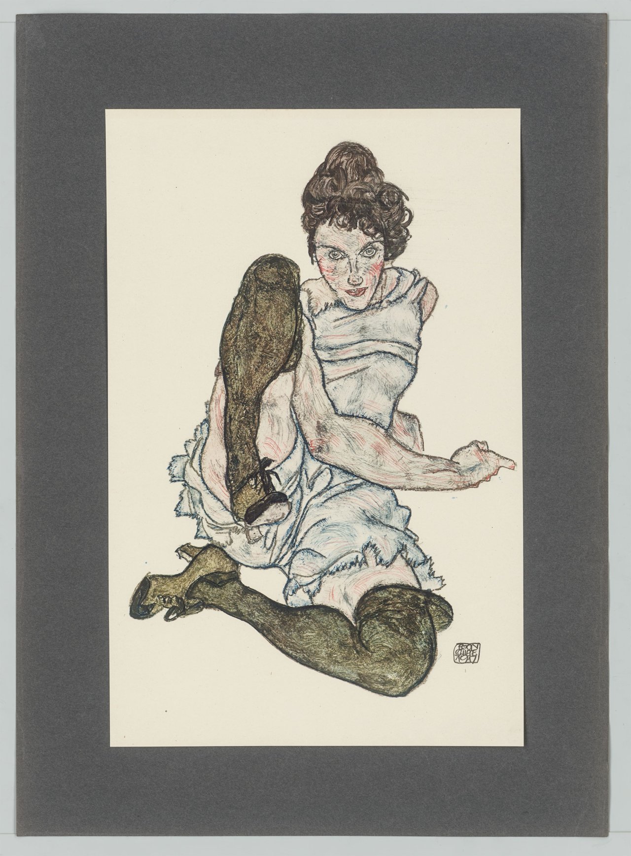 Auf diesem Bild ist das folgende Kunstwerk zu sehen: Egon Schiele. Handzeichnungen. 1910-18/20.