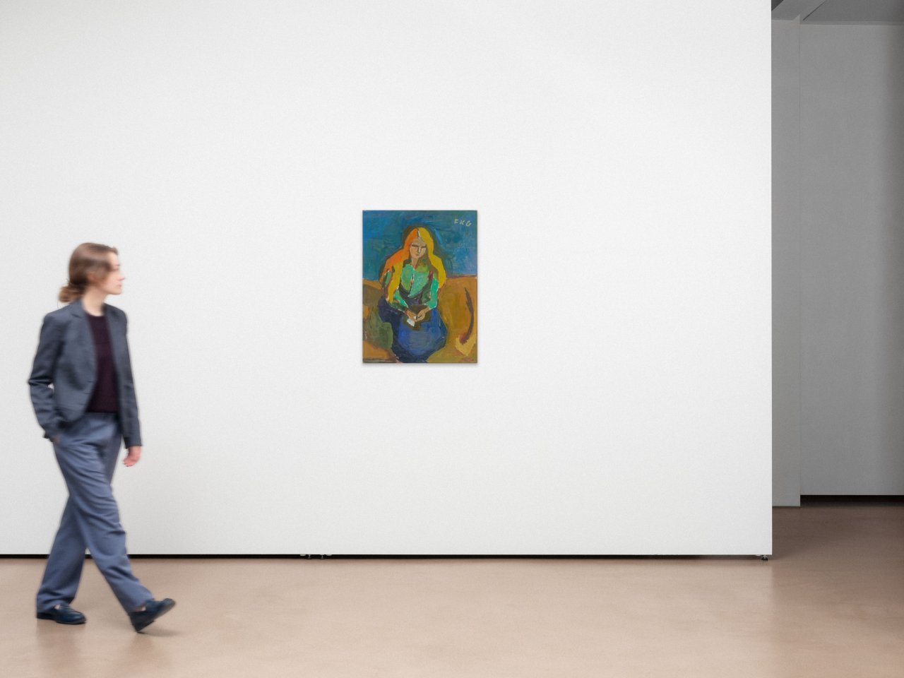 This picture shows the following artwork: Friedrich Karl Gotsch. ”Die Rotblonde”. 1926/1948.