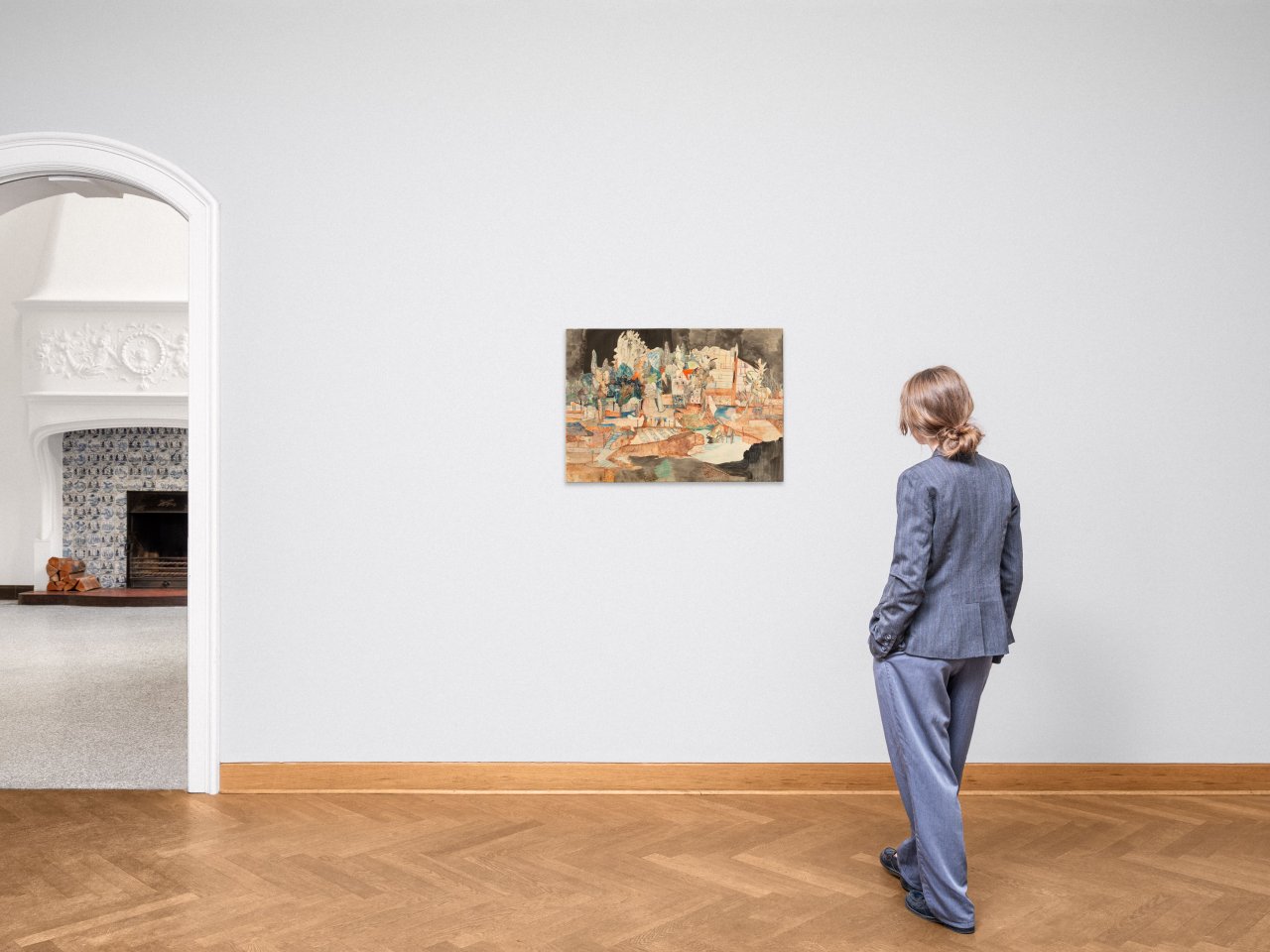 Auf diesem Bild ist das folgende Kunstwerk zu sehen: Gerhard Altenbourg. „Garten an der Spinnbahn“. 1951.