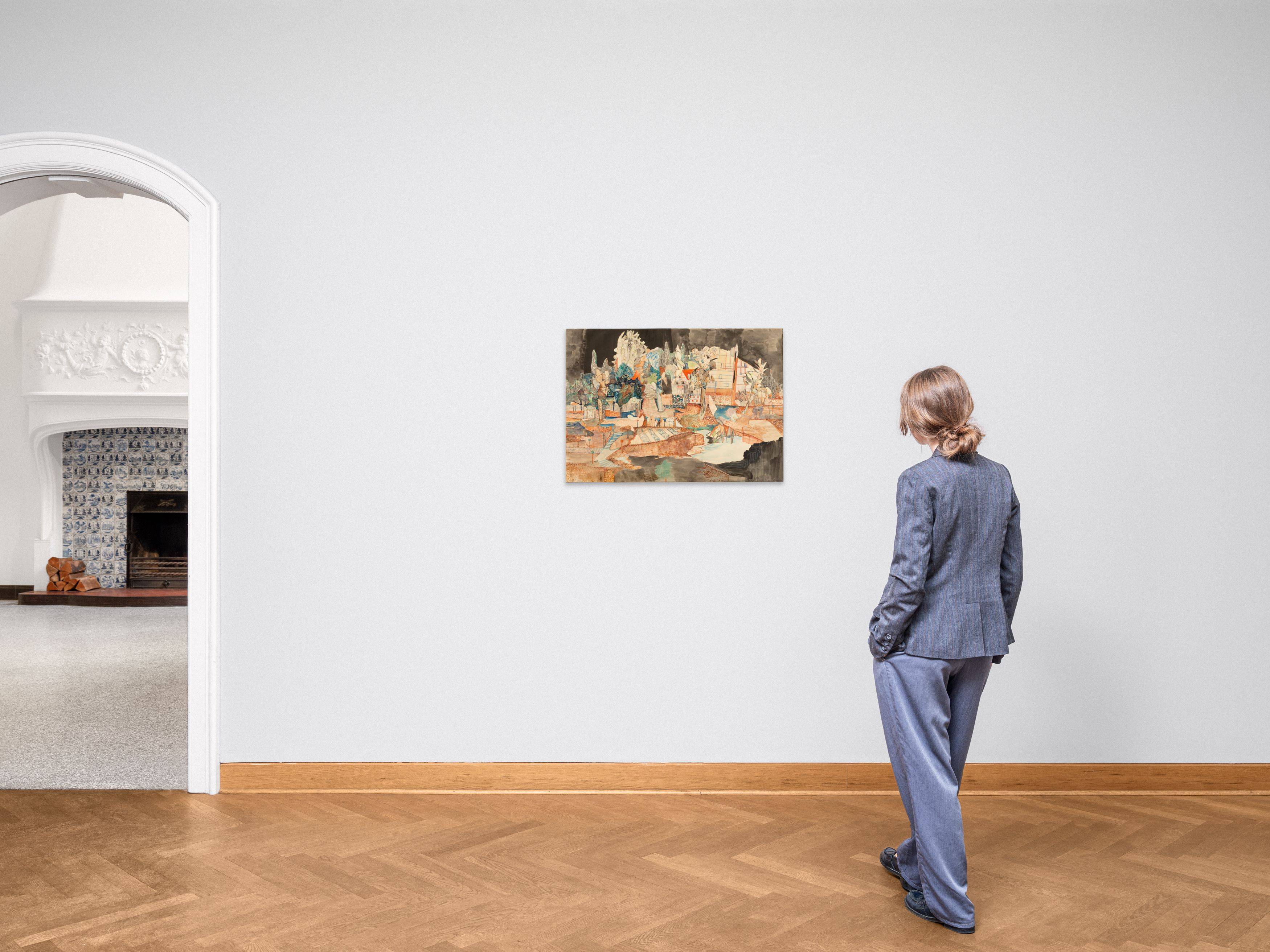 Auf diesem Bild ist das folgende Kunstwerk zu sehen: Gerhard Altenbourg. „Garten an der Spinnbahn“. 1951.