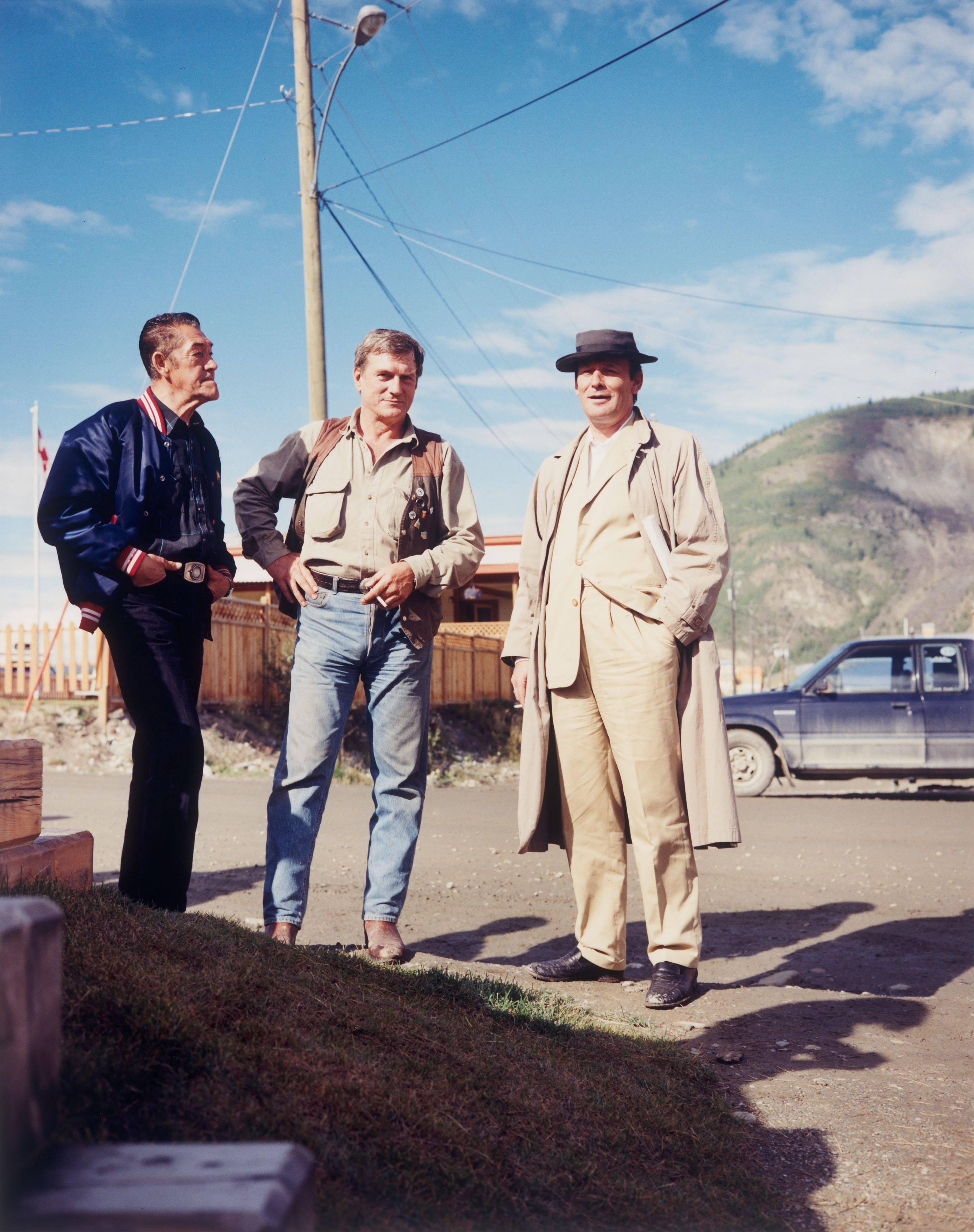 This picture shows the following artwork: Albrecht Fuchs. M.K. 9 Fotografien. Martin Kippenberger in Dawson City, August 1995.