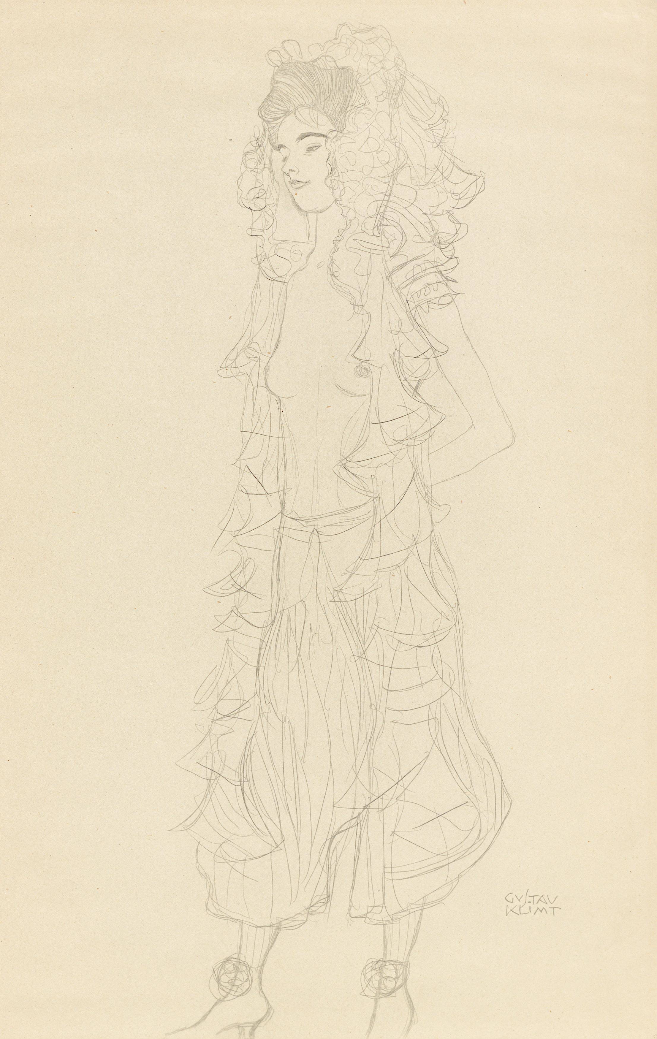 Auf diesem Bild ist das folgende Kunstwerk zu sehen: Gustav Klimt. „25 Handzeichnungen“. 1919.