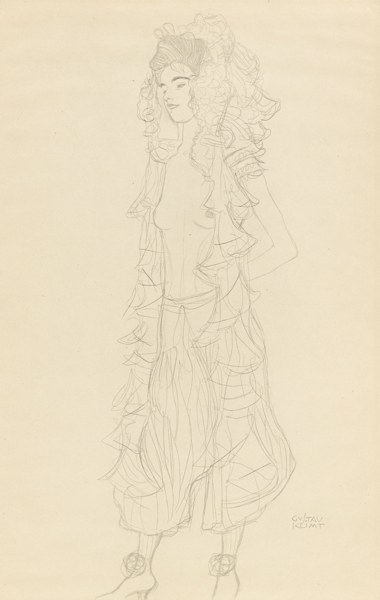 Auf diesem Bild ist das folgende Kunstwerk zu sehen: Gustav Klimt. „25 Handzeichnungen“. 1919.