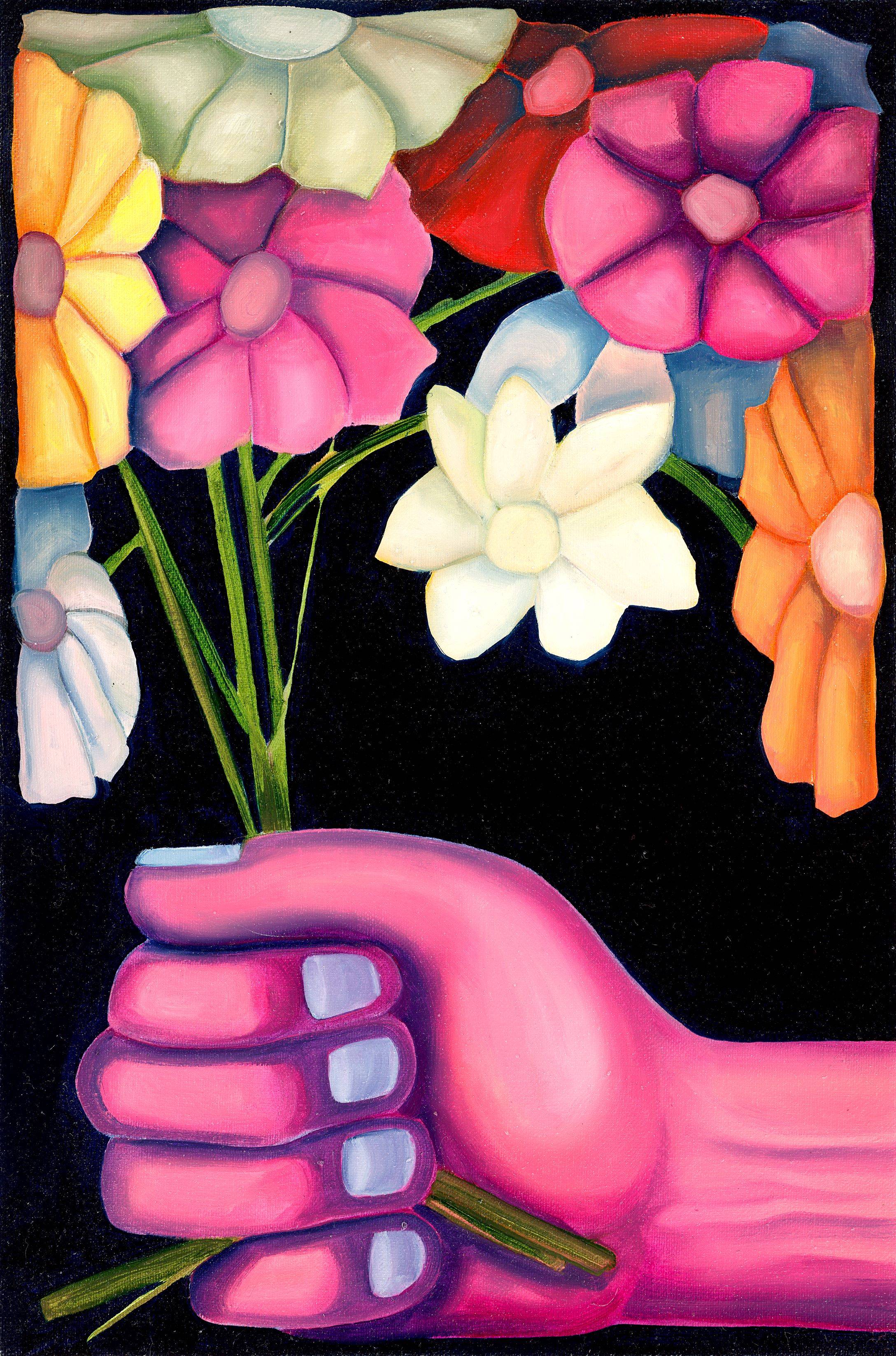 This picture shows the following artwork: André Wendland. ”Romantic Streak”. 2024.