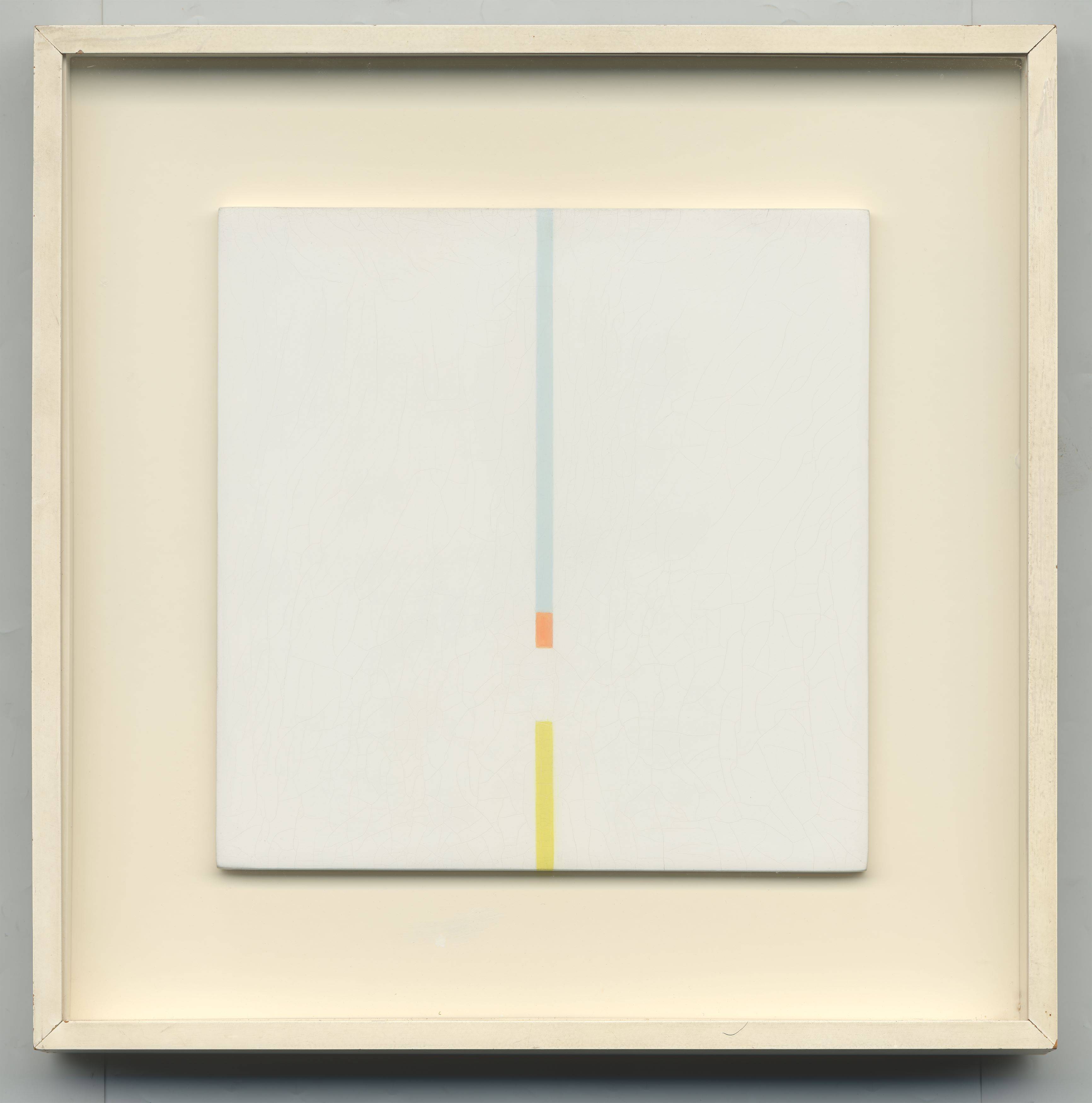 Auf diesem Bild ist das folgende Kunstwerk zu sehen: Antonio Calderara. „Tensione verticale interrotta“. 1967/68.