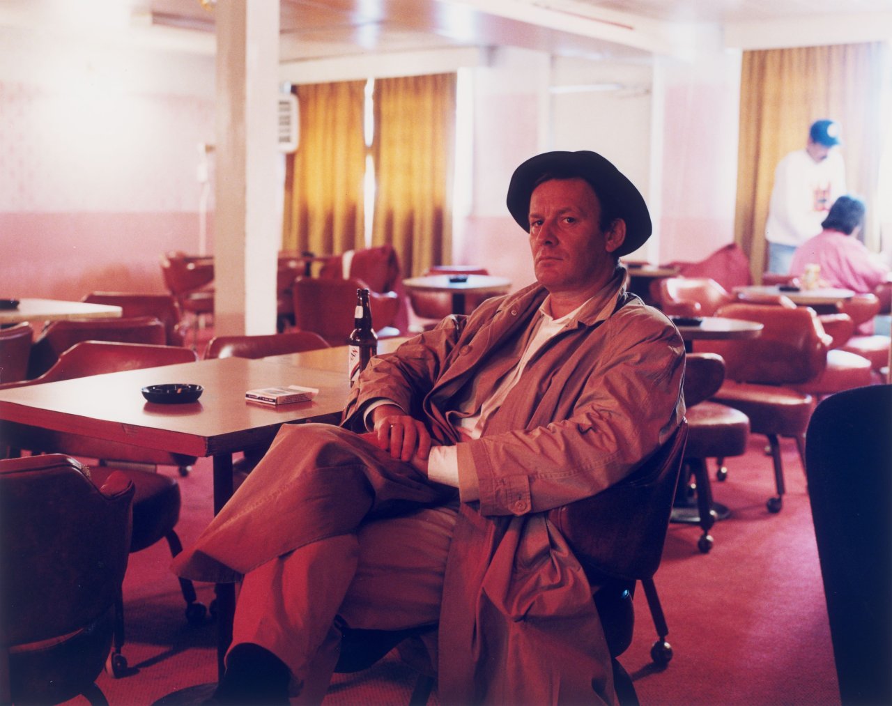 This picture shows the following artwork: Albrecht Fuchs. M.K. 9 Fotografien. Martin Kippenberger in Dawson City, August 1995.
