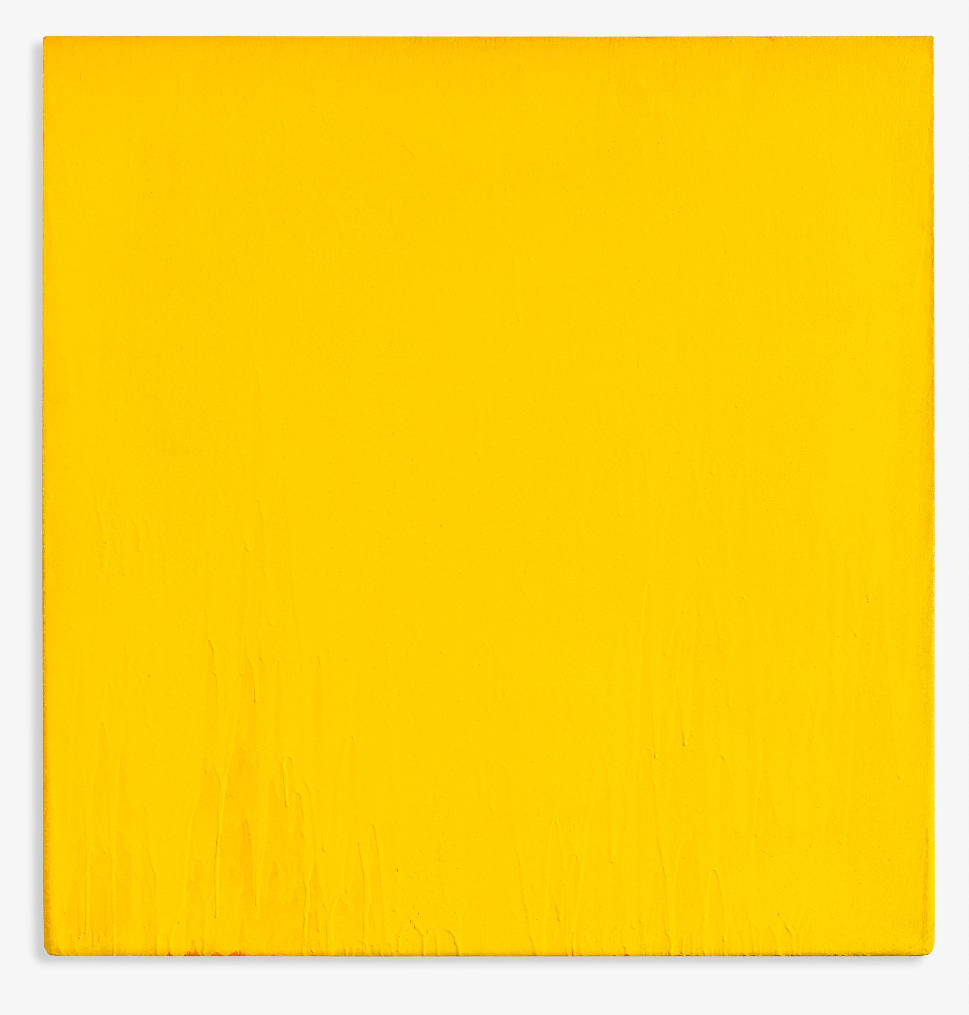 This picture shows the following artwork: Joseph Marioni. Yellow Painting (No. 3). 1986.