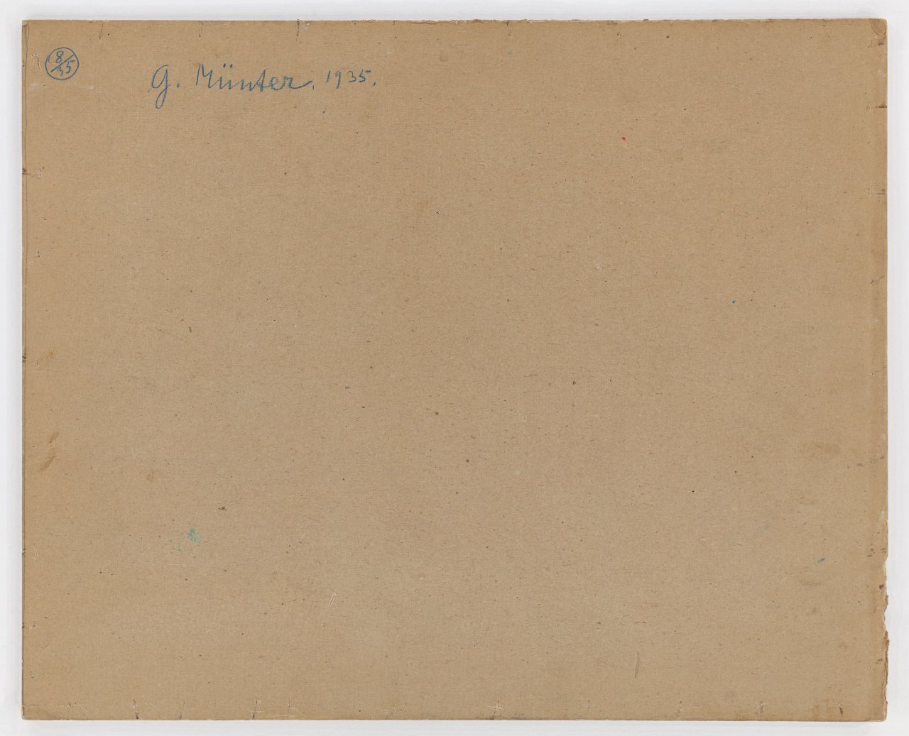 This picture shows the following artwork: Gabriele Münter. ”Zinnien und weiße Rose”. 1935.