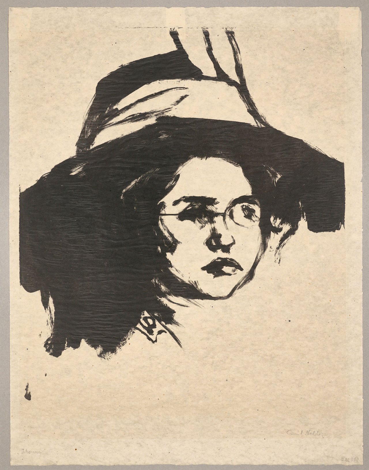 This picture shows the following artwork: Emil Nolde. ”Johanna”. 1911.