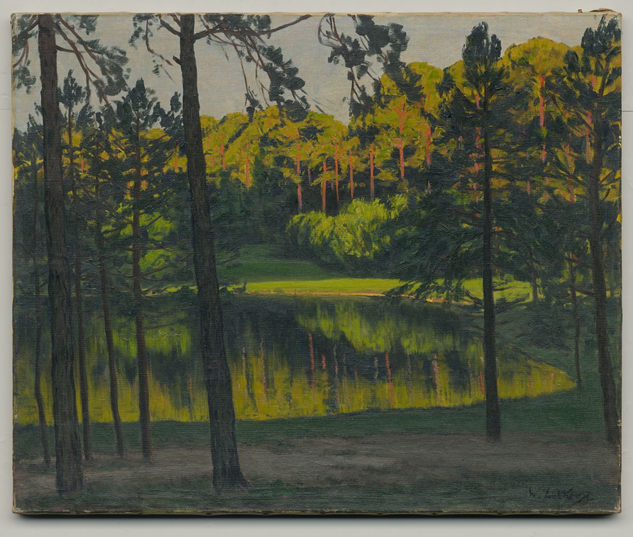 Auf diesem Bild ist das folgende Kunstwerk zu sehen: Walter Leistikow. Schlachtensee bei Berlin. Um 1900.