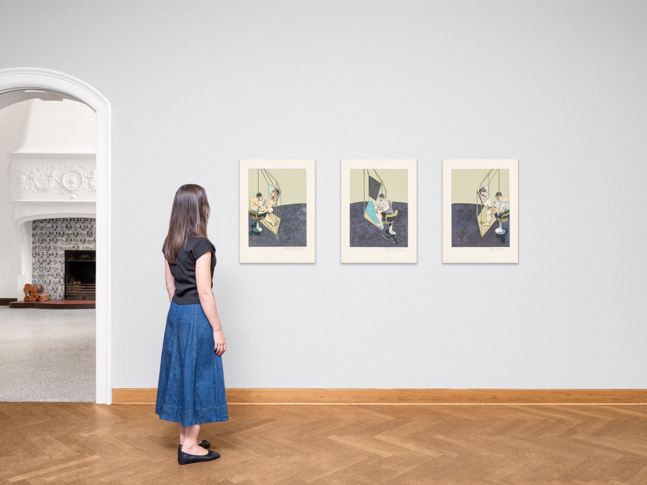 Auf diesem Bild ist das folgende Kunstwerk zu sehen: Francis Bacon. „Three studies of the male back“. 1987.