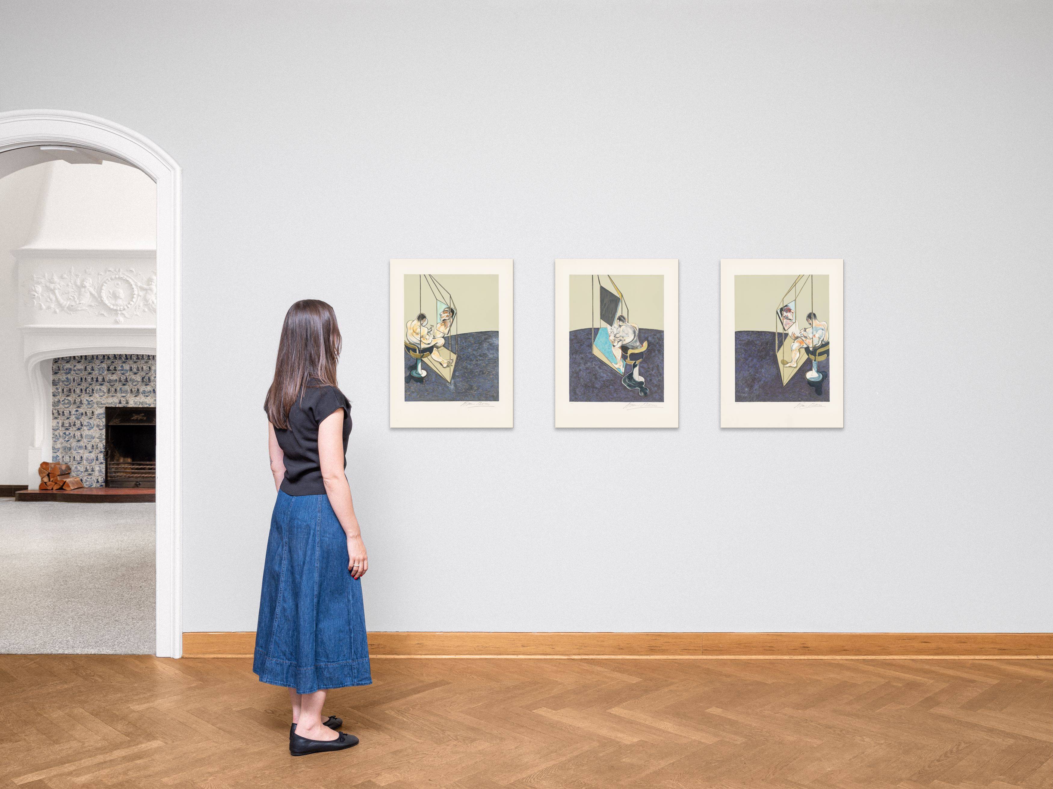 Auf diesem Bild ist das folgende Kunstwerk zu sehen: Francis Bacon. „Three studies of the male back“. 1987.