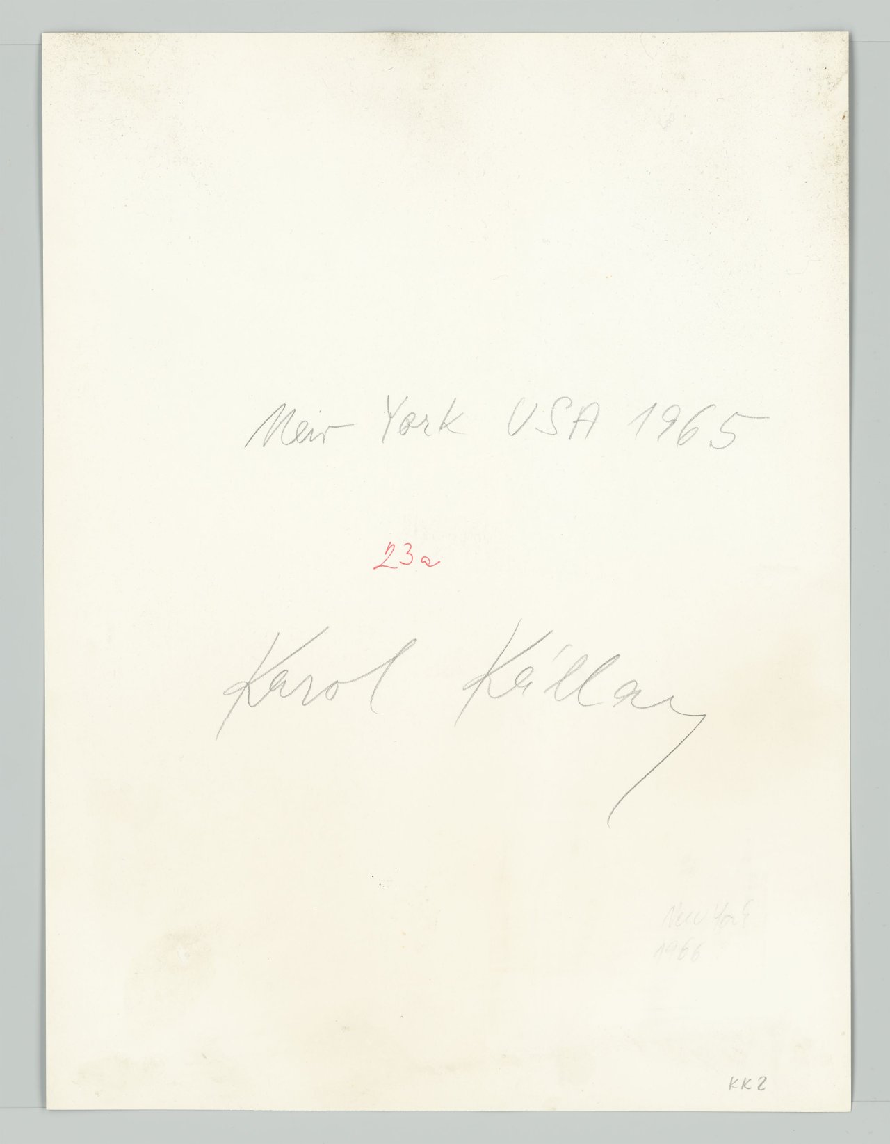 This picture shows the following artwork: Karol Kállay. ”New York, USA”. 1965.