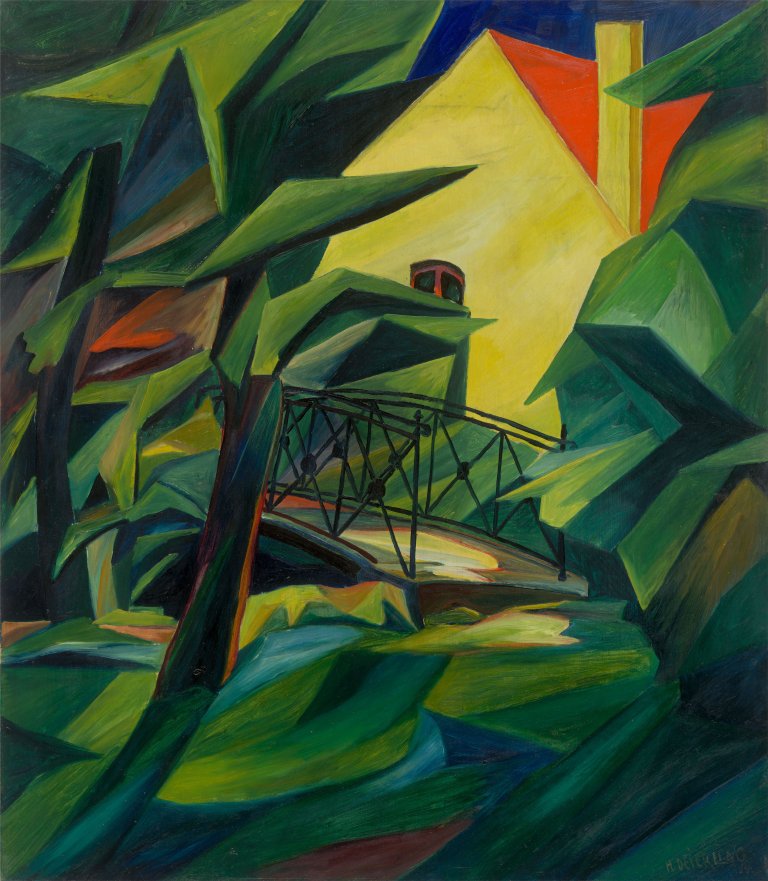 Auf diesem Bild ist das folgende Kunstwerk zu sehen: Harry Deierling. „Tiergarten I“. 1914.