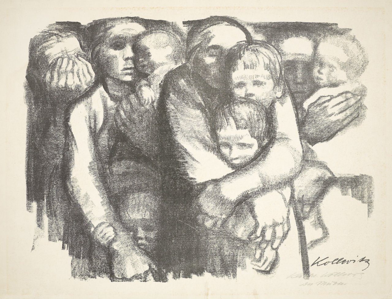 This picture shows the following artwork: Käthe Kollwitz. ”Mütter”. 1919/after 1931.