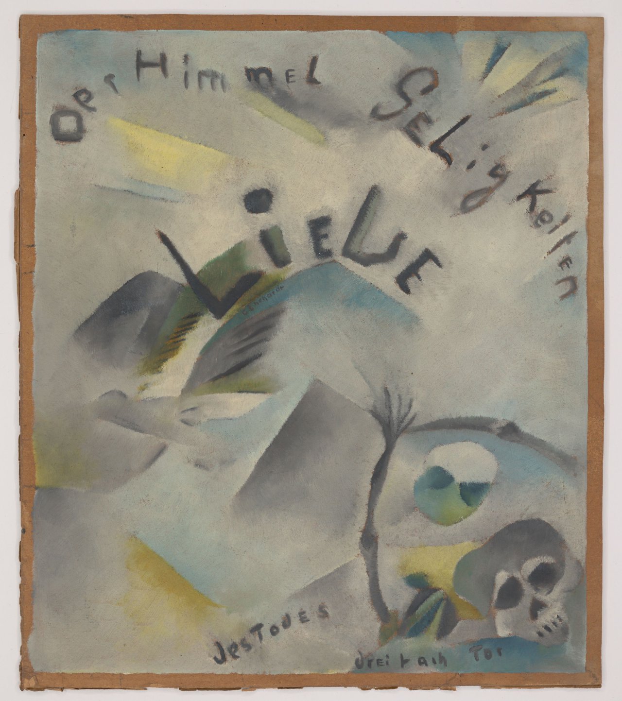 This picture shows the following artwork: Curt Ehrhardt. ”Der Himmel Seligkeiten - Liebe - Des Todes dreifach Tor.”. 1921.