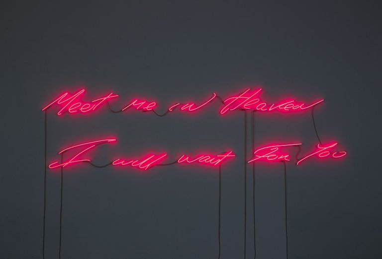 Auf diesem Bild ist das folgende Kunstwerk zu sehen: Tracey Emin. „Meet me in Heaven I will wait For You“. 2004/2011.