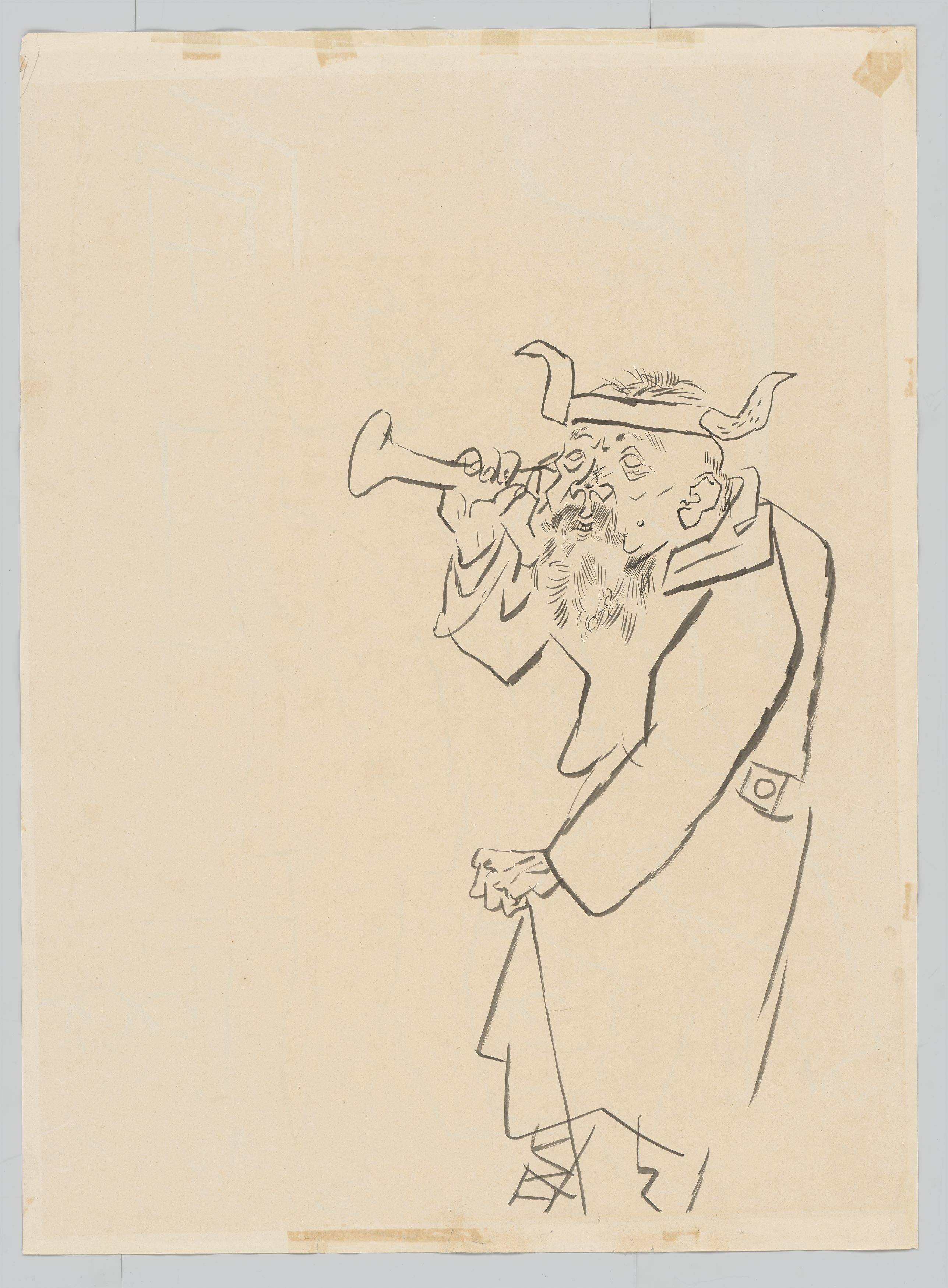 This picture shows the following artwork: George Grosz. ”Pensionäre”. 1924.