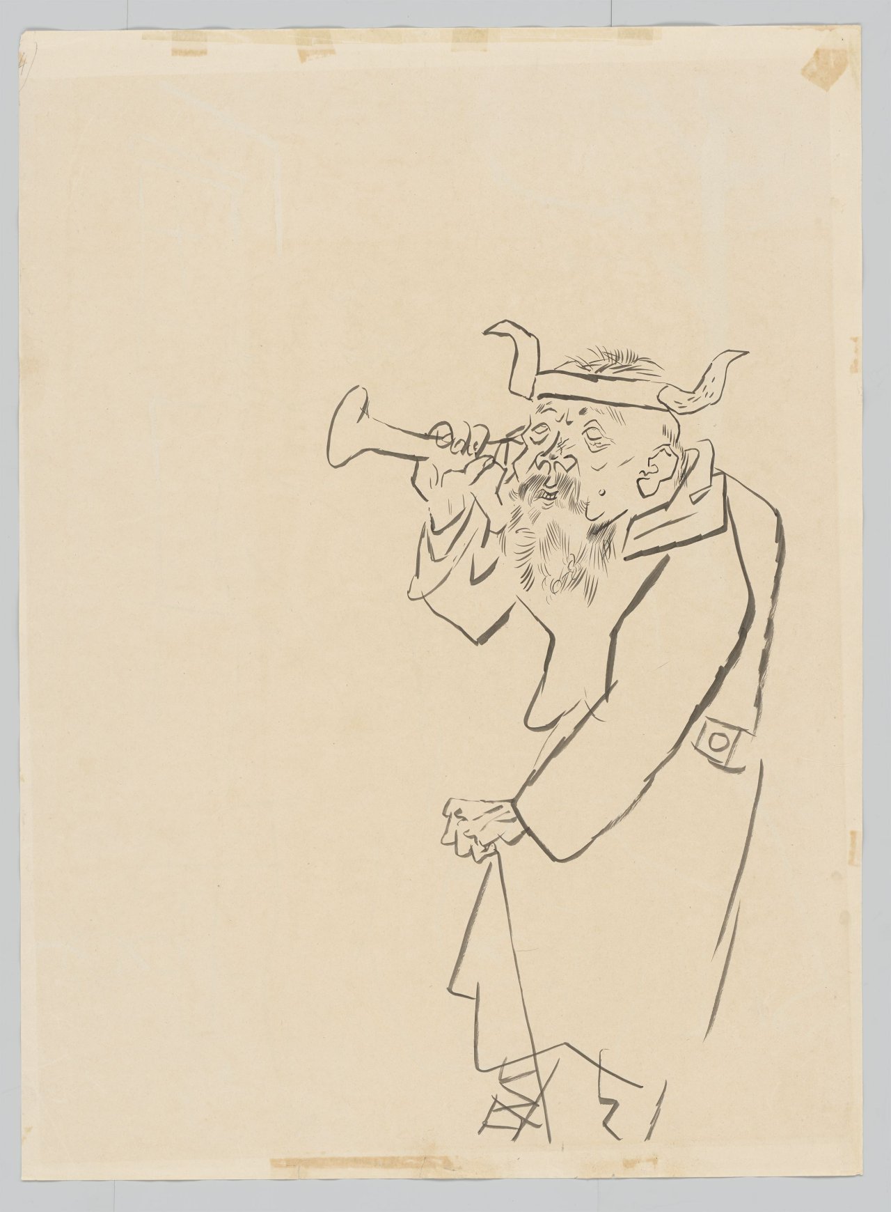 This picture shows the following artwork: George Grosz. ”Pensionäre”. 1924.