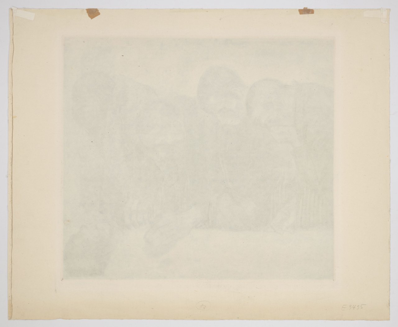This picture shows the following artwork: Käthe Kollwitz. ”Die vier Trauernden” (”Gedenkblatt für Karl Liebknecht”). 1919.