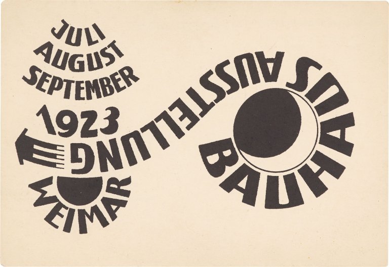 This picture shows the following artwork: Ludwig Hirschfeld-Mack. ”Bauhaus Ausstellung Weimar 1923 Juli August September”. 1923.