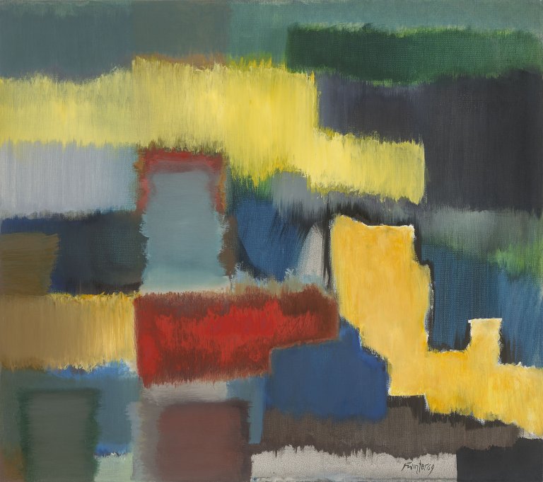 This picture shows the following artwork: Fritz Winter. ”Stufen”. 1964.