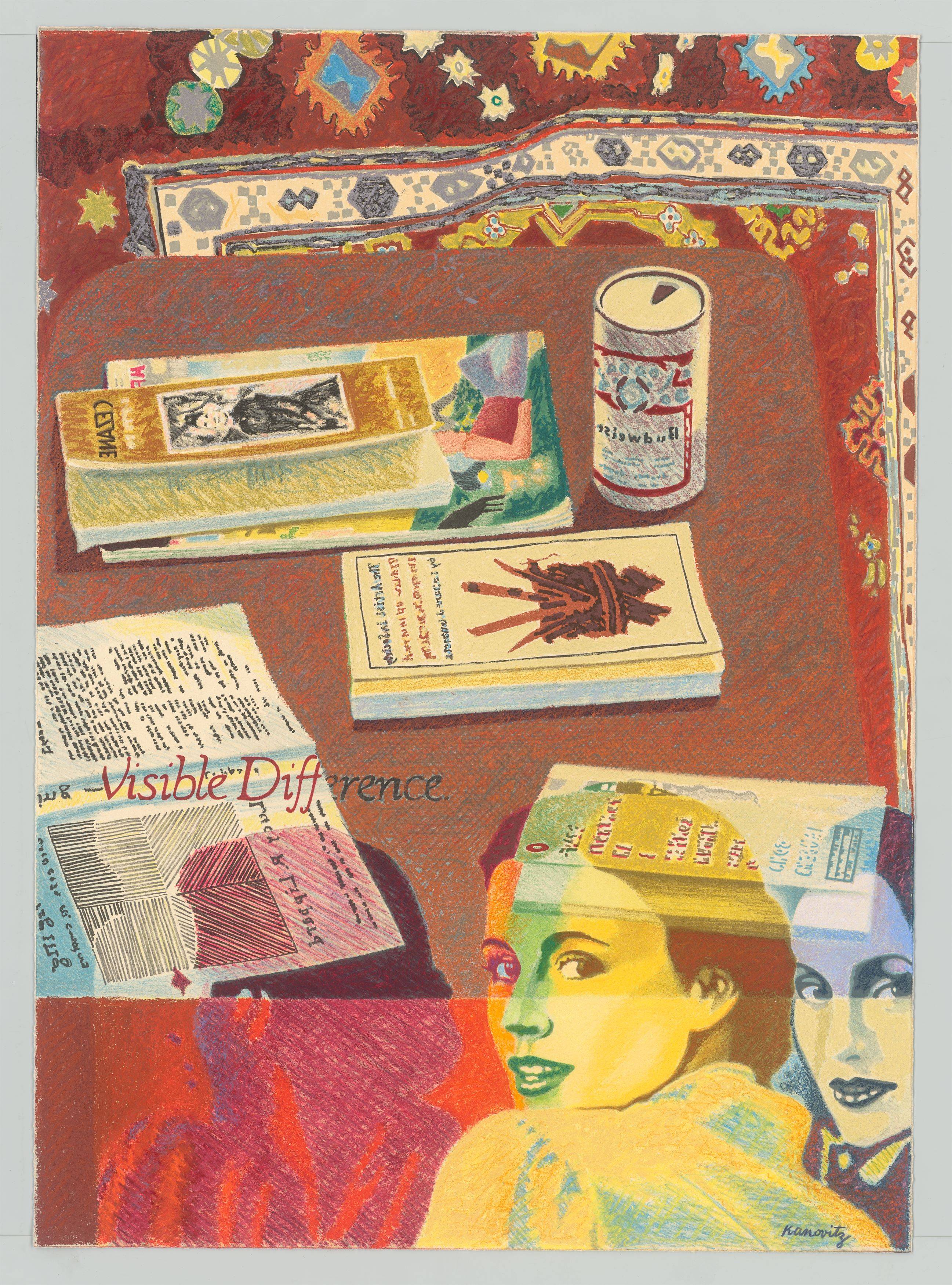 This picture shows the following artwork: Howard Kanovitz. ”Visible Difference”. 1980.