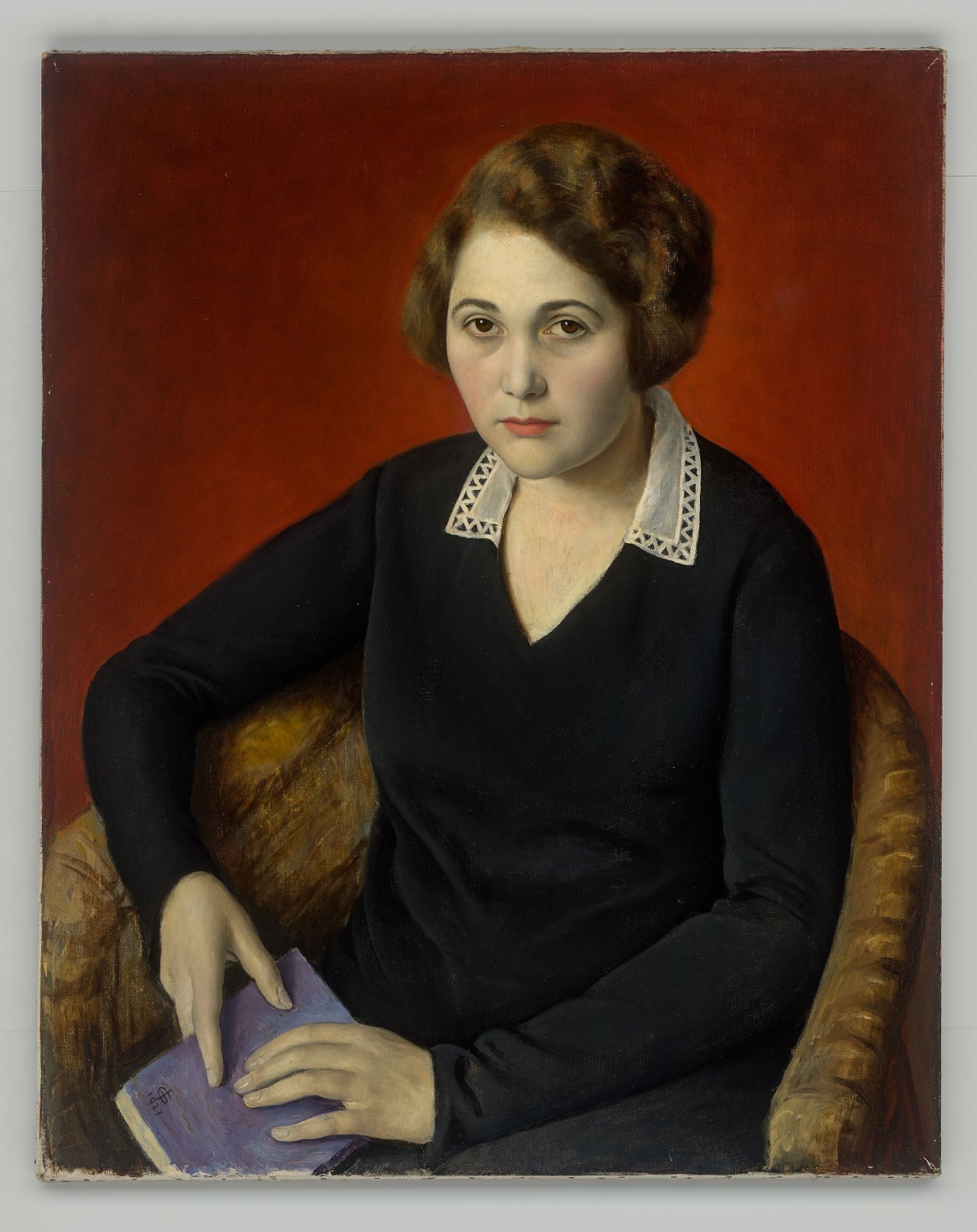 This picture shows the following artwork: Imre Goth. Portrait of a Lady. 1927.
